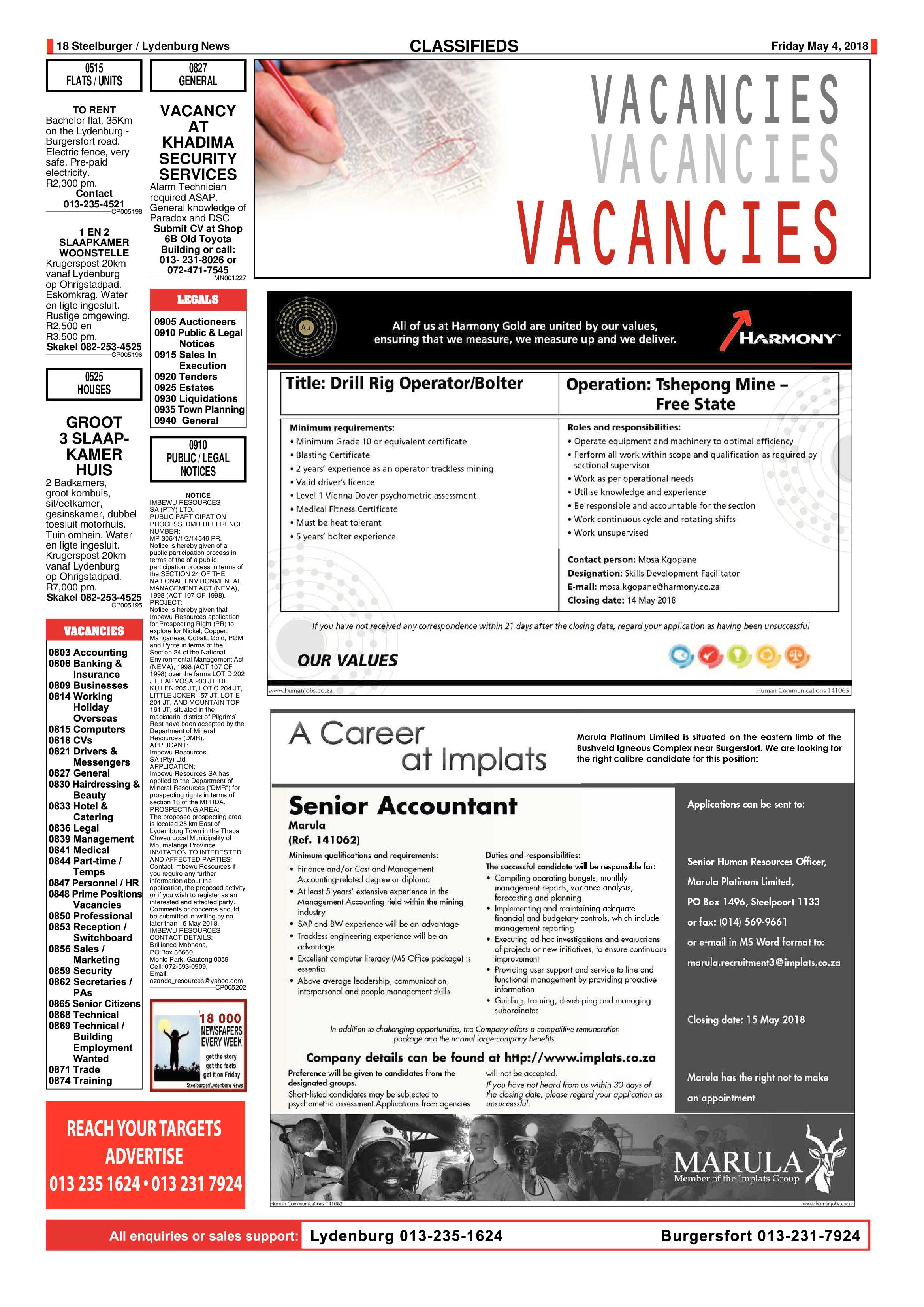 Steelburger News 4 May 2018 page 18