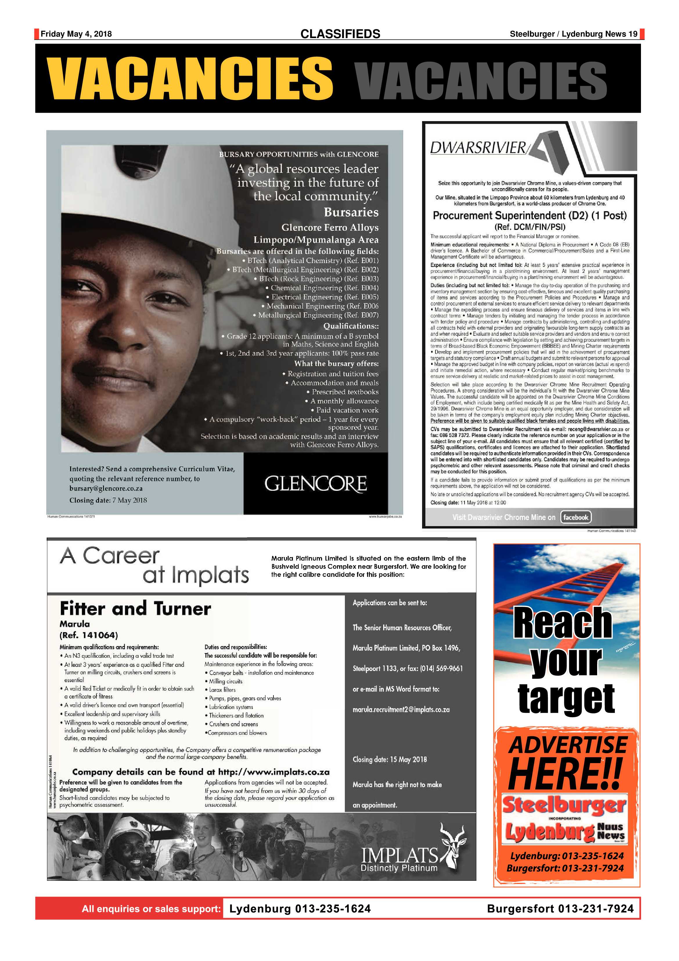 Steelburger News 4 May 2018 page 19