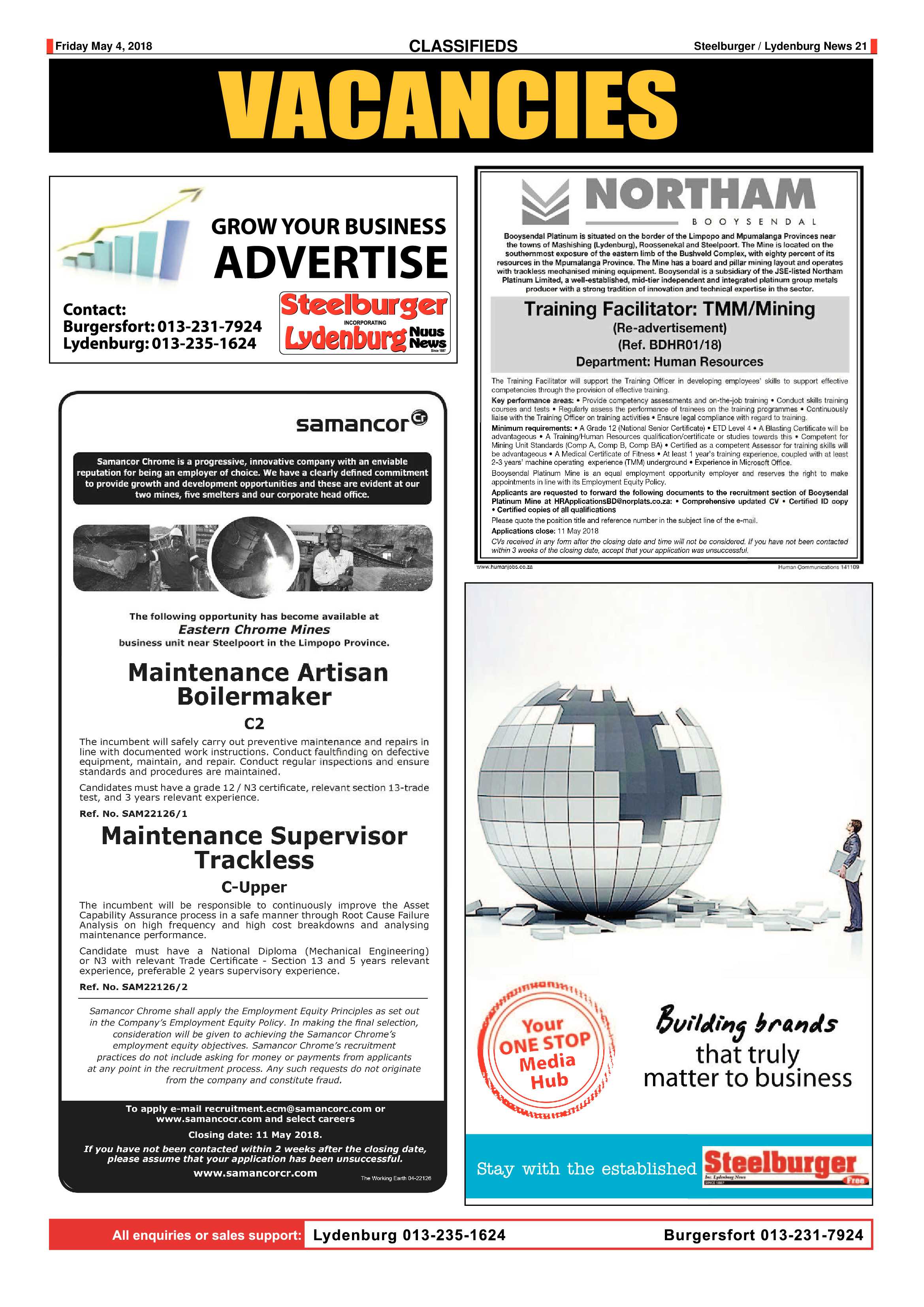 Steelburger News 4 May 2018 page 21