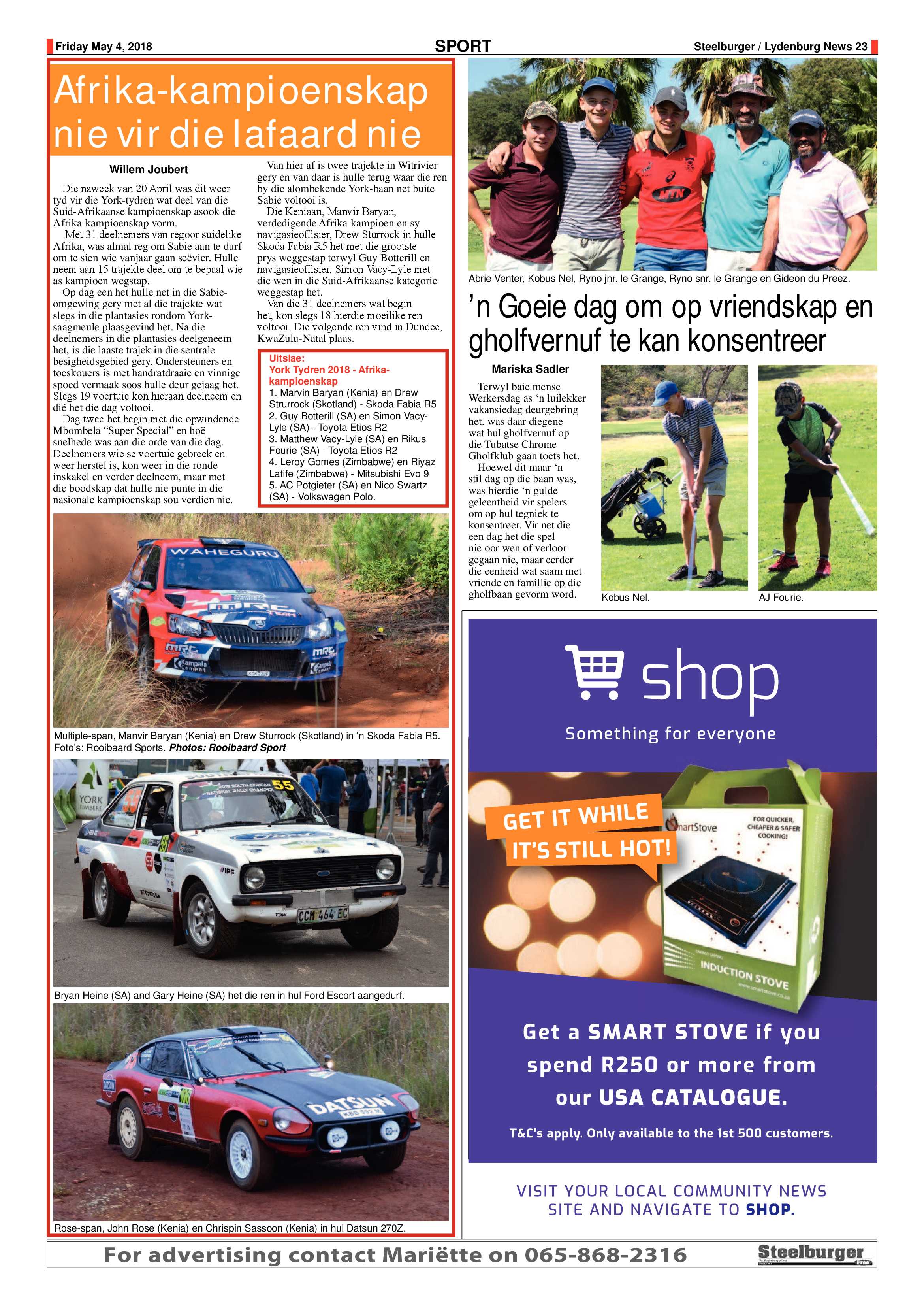 Steelburger News 4 May 2018 page 23
