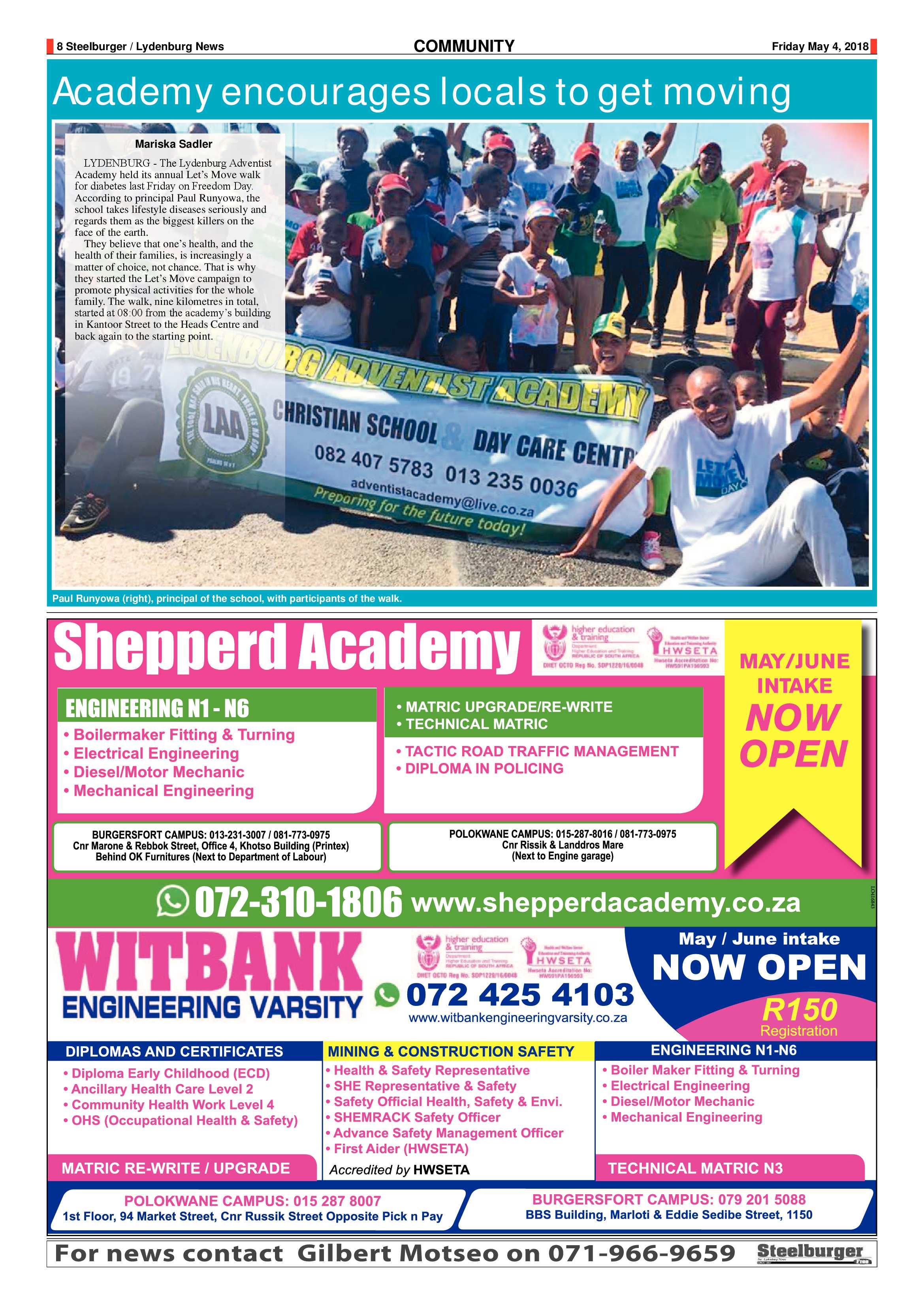 Steelburger News 4 May 2018 page 8