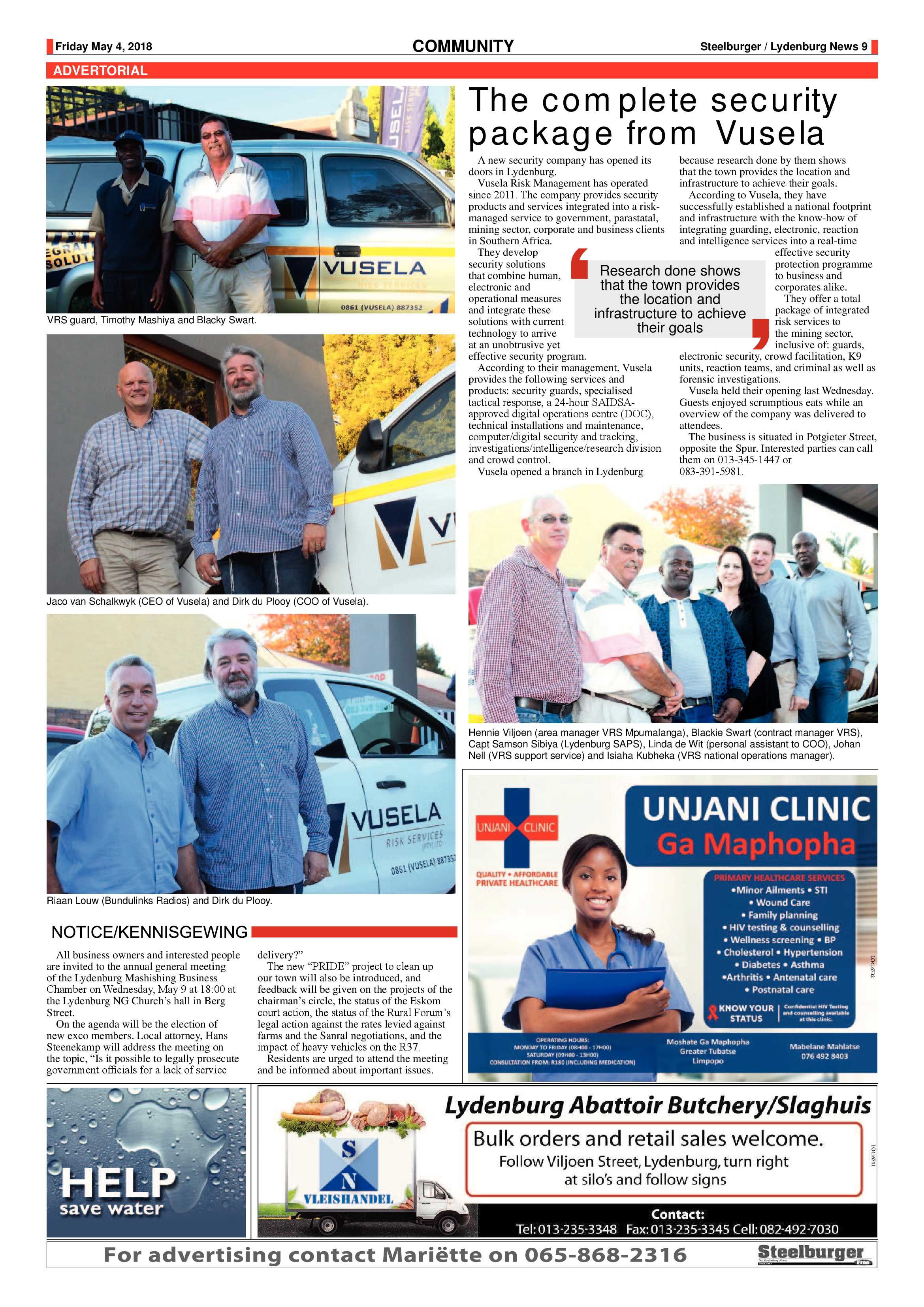 Steelburger News 4 May 2018 page 9
