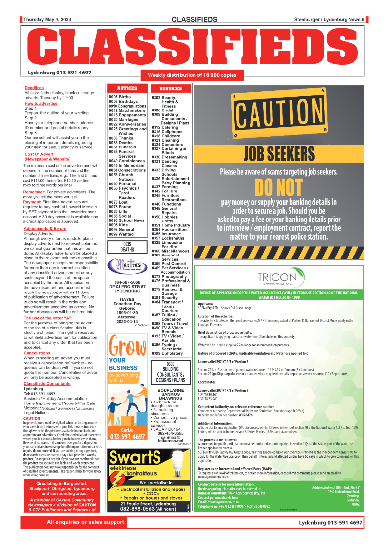 Steelburger News 4 May 2023 page 9