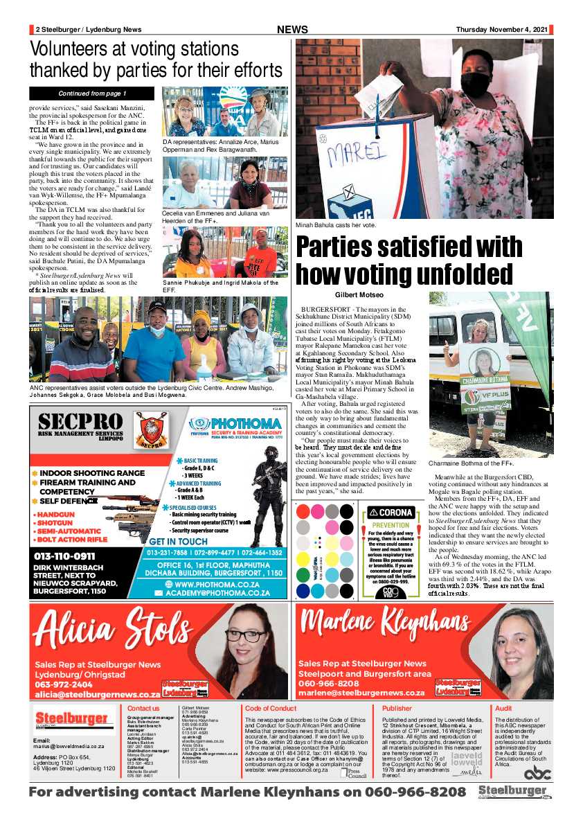 Steelburger News 4 November 2021 page 2