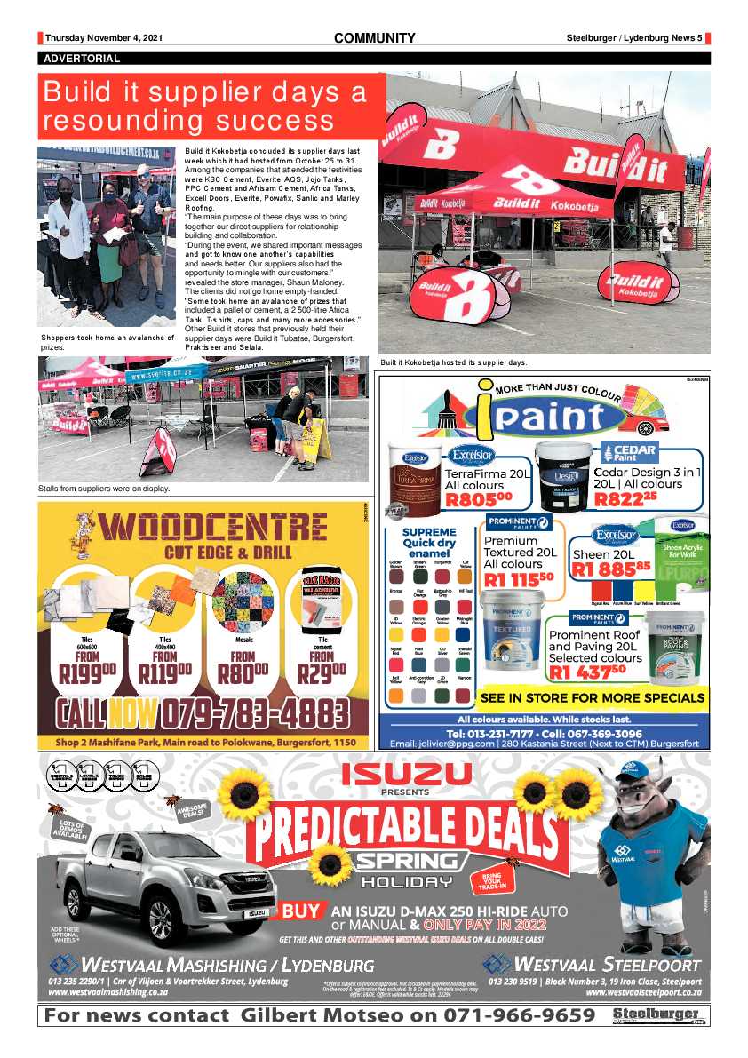 Steelburger News 4 November 2021 page 5
