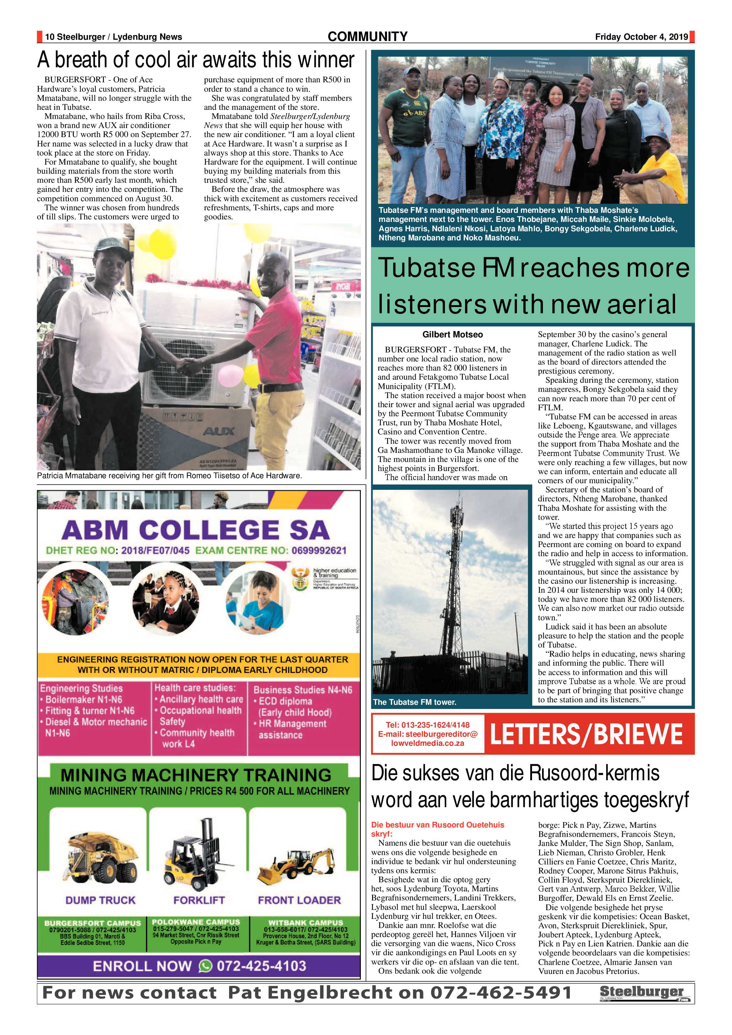 Steelburger News 4 October 2019 page 10
