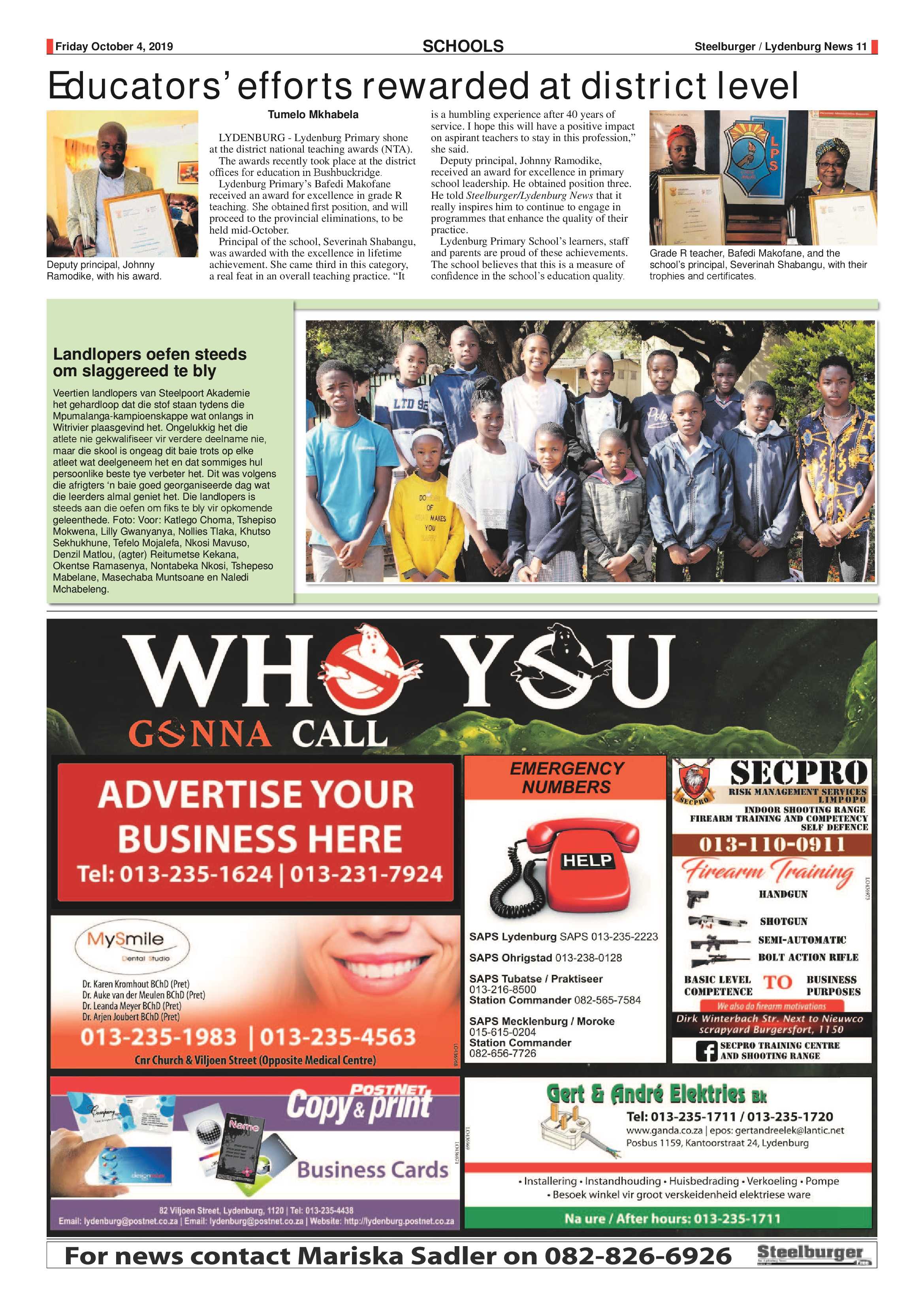 Steelburger News 4 October 2019 page 11