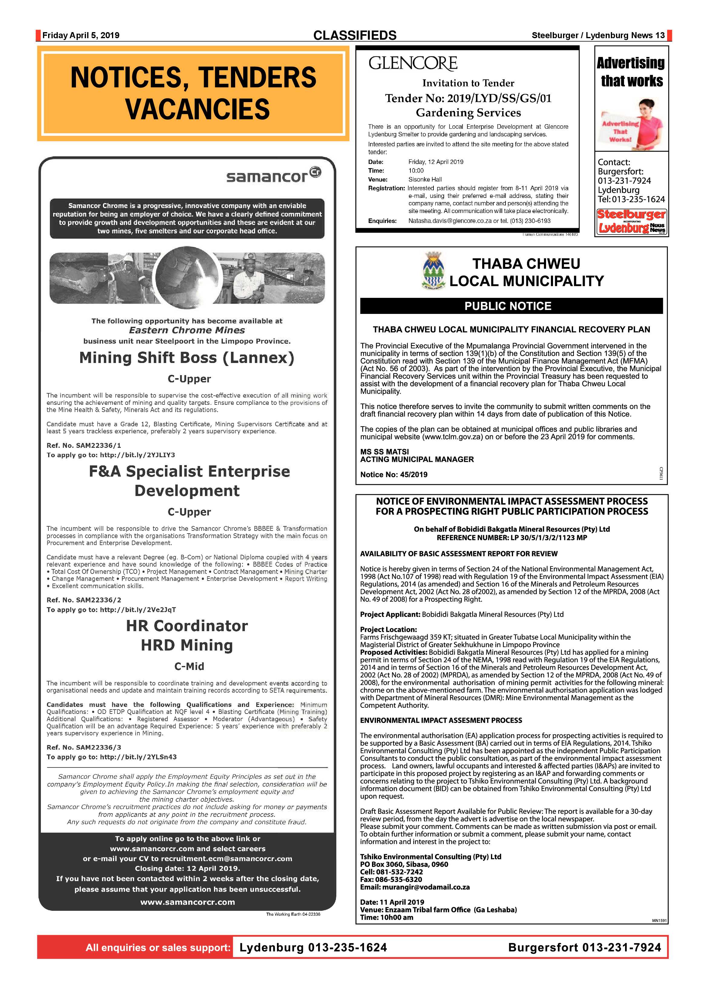 Steelburger News 5 April 2019 page 13
