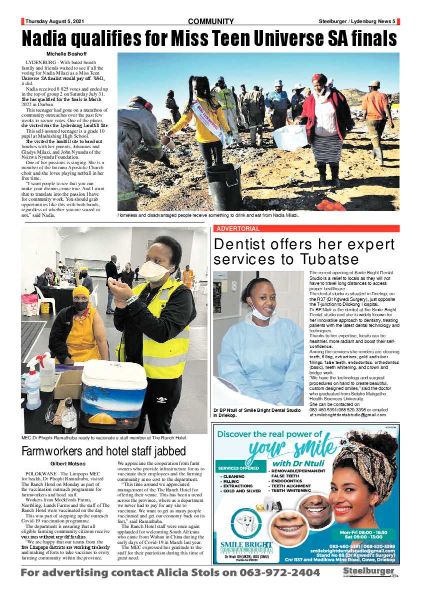 Steelburger News 5 August 2021 page 5