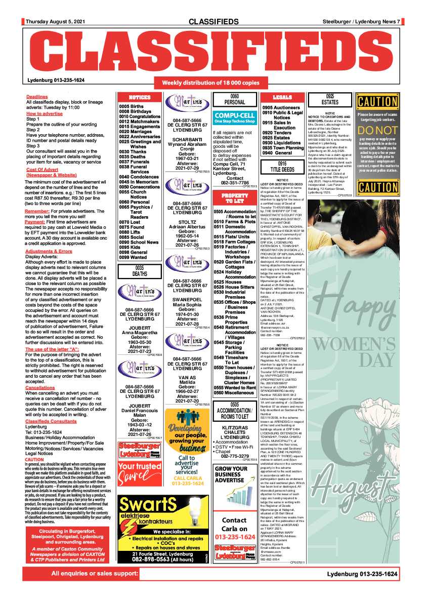 Steelburger News 5 August 2021 page 7