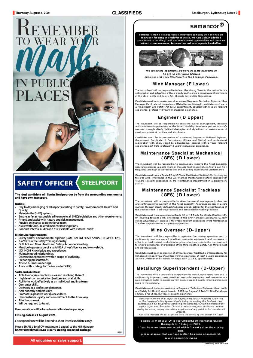 Steelburger News 5 August 2021 page 9