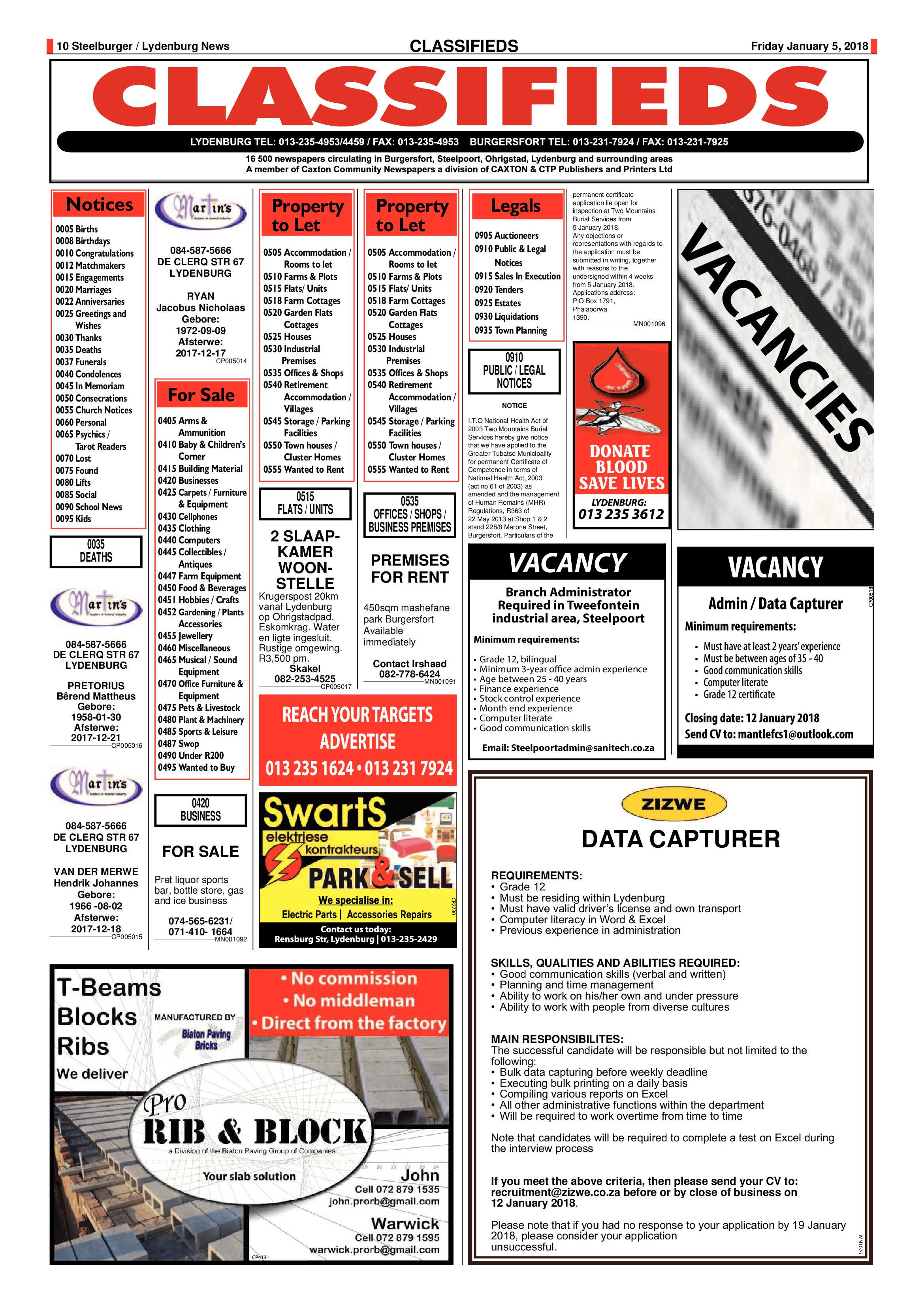 Steelburger News 5 January 2017 page 10