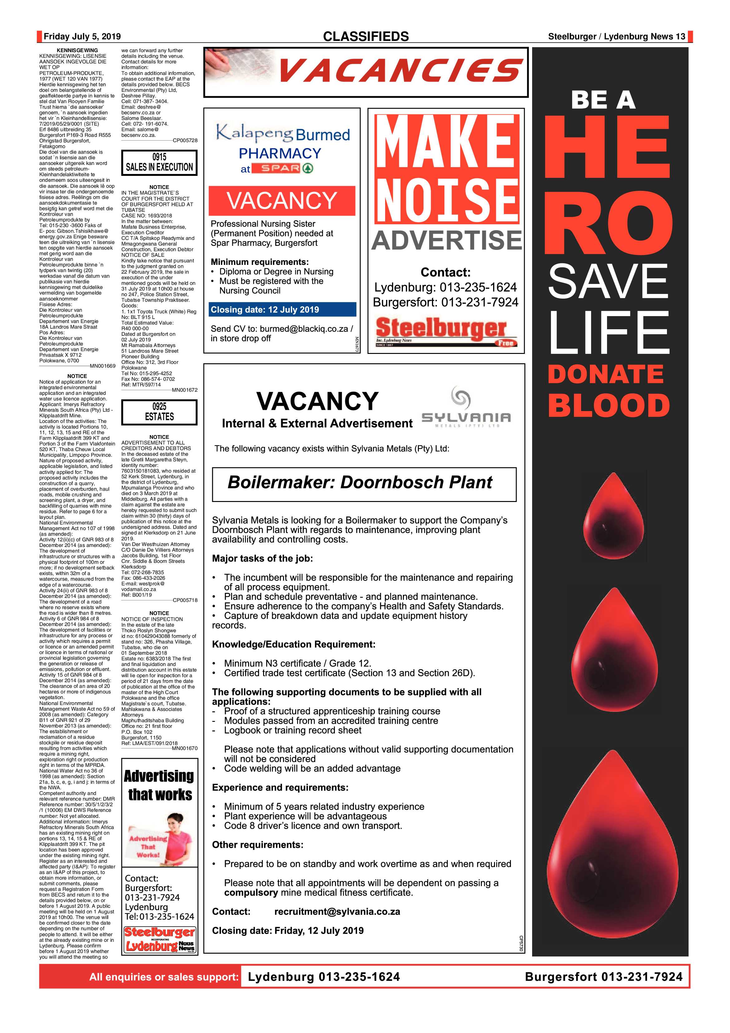 Steelburger News 5 July 2019 page 13