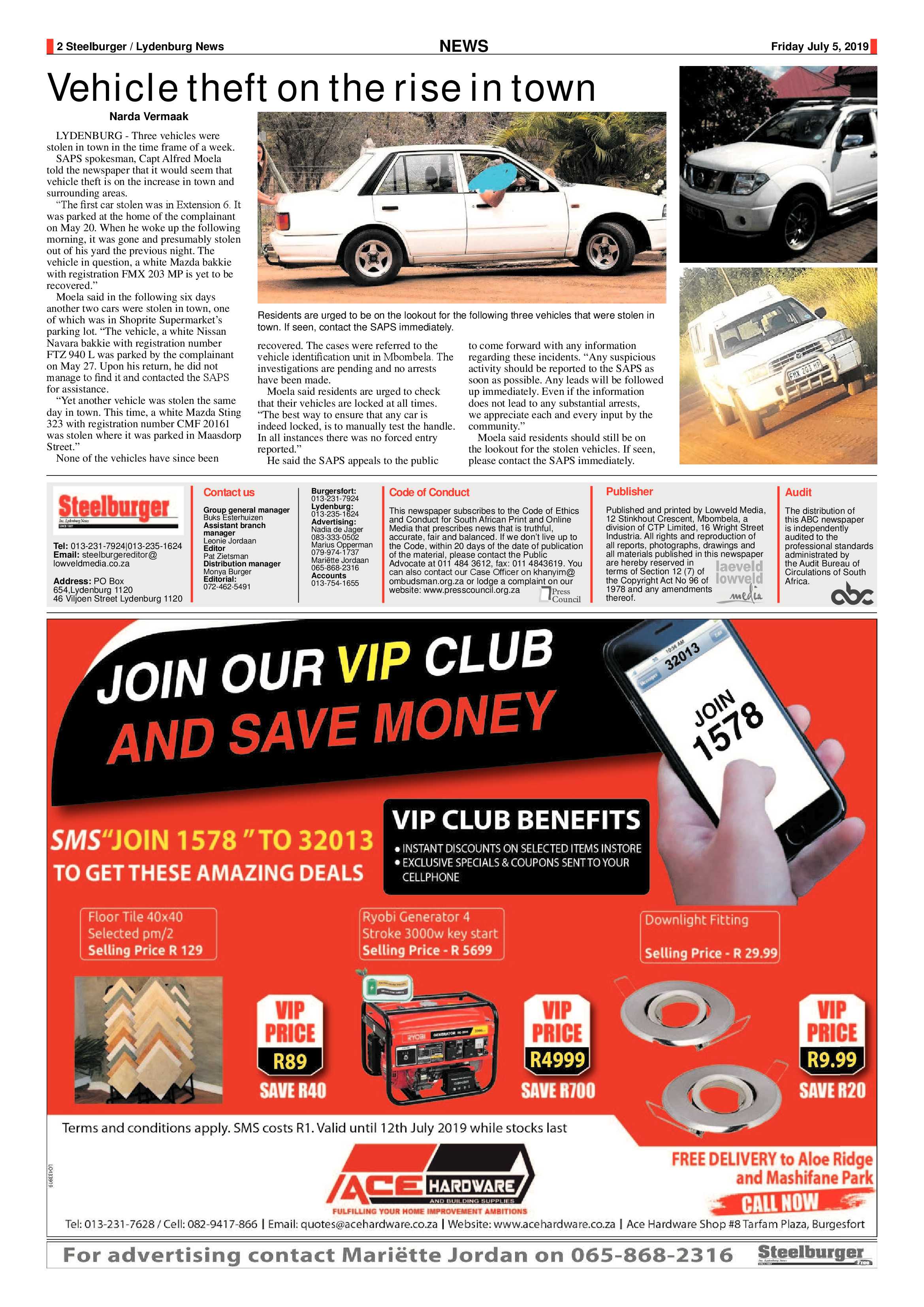 Steelburger News 5 July 2019 page 2