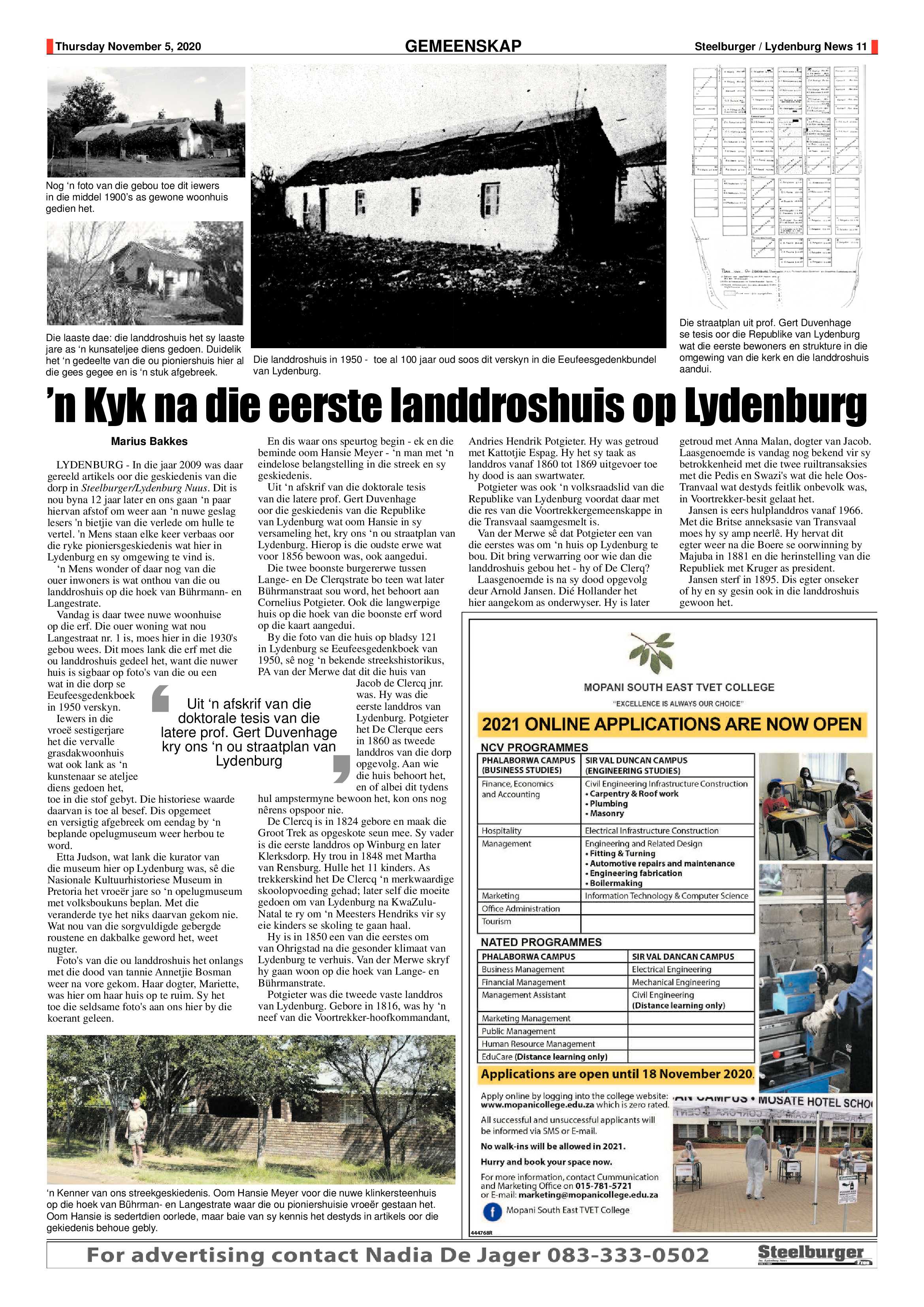 Steelburger News 5 November 2020 page 11