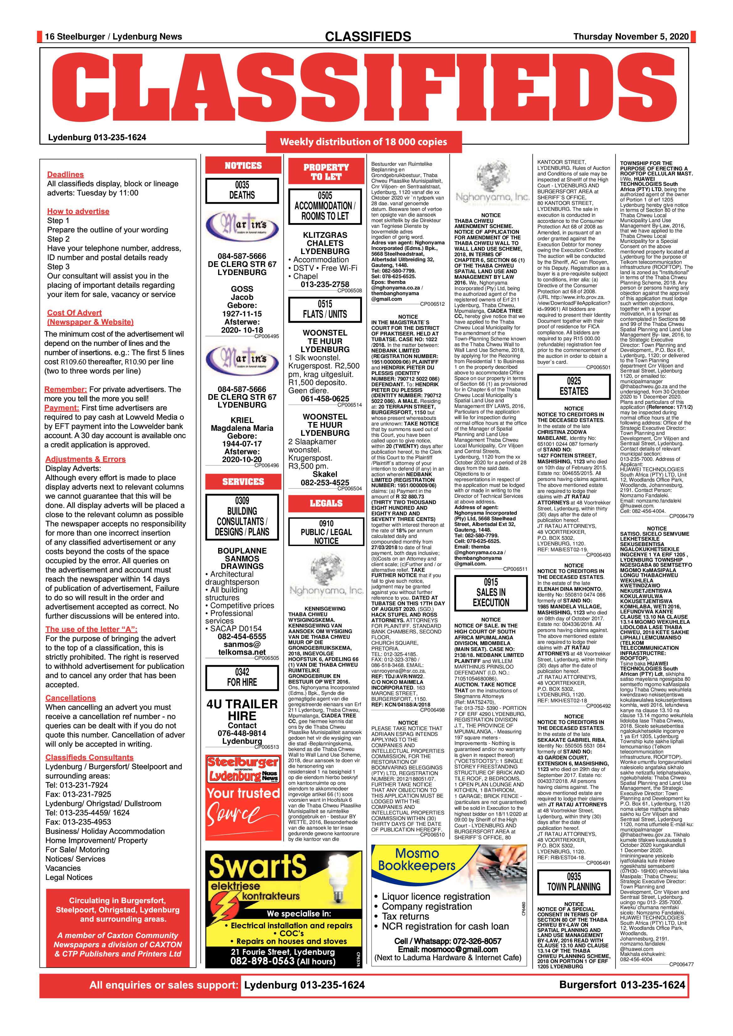 Steelburger News 5 November 2020 page 16