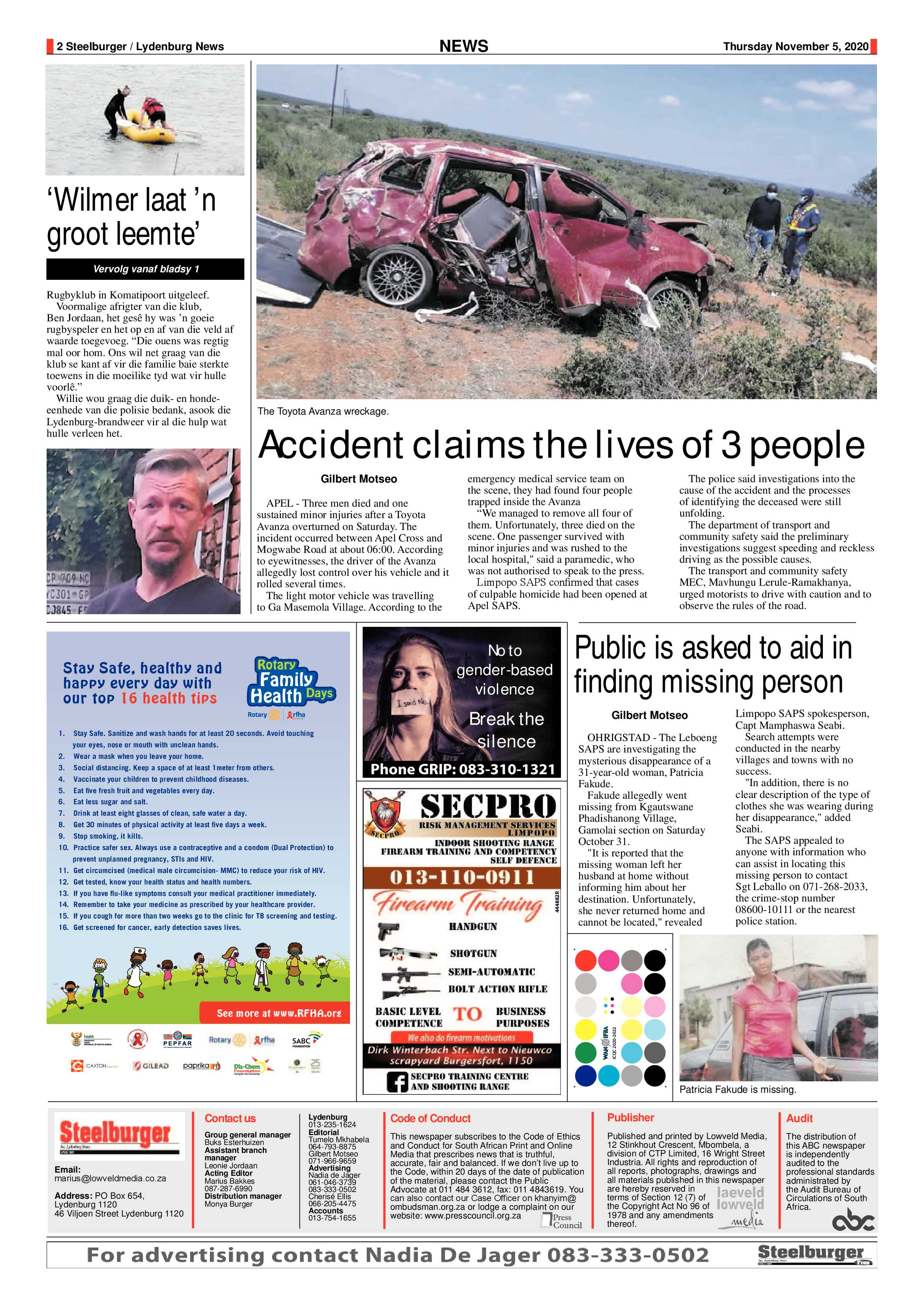 Steelburger News 5 November 2020 page 2