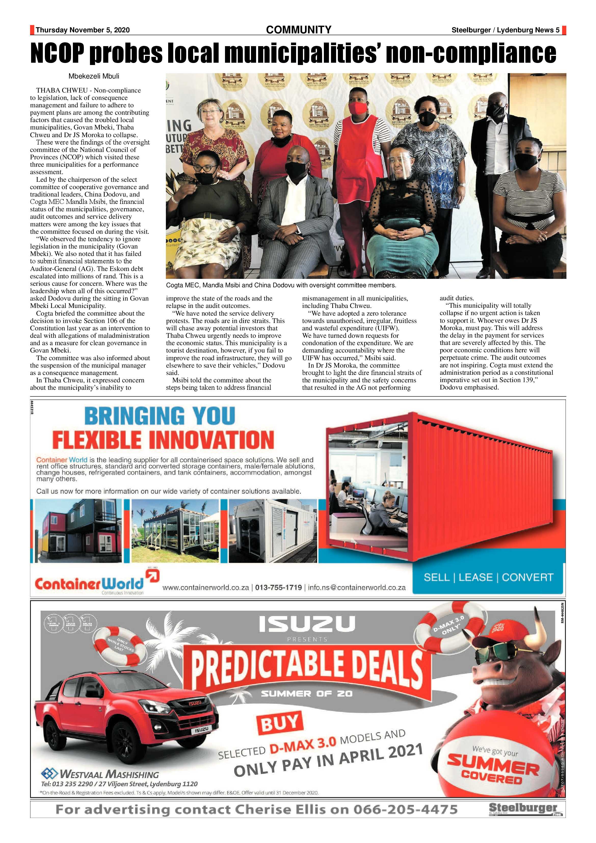 Steelburger News 5 November 2020 page 5