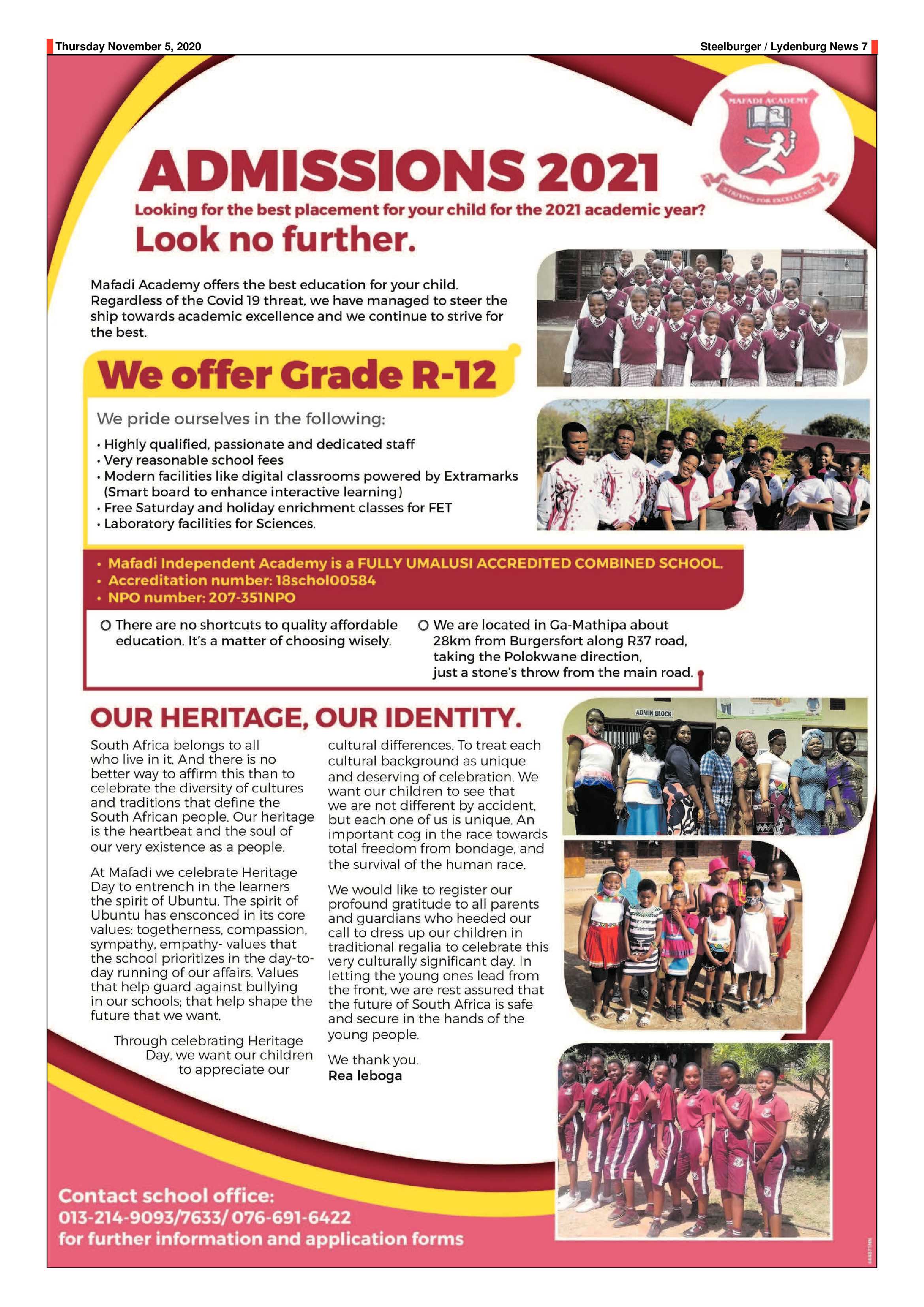 Steelburger News 5 November 2020 page 7