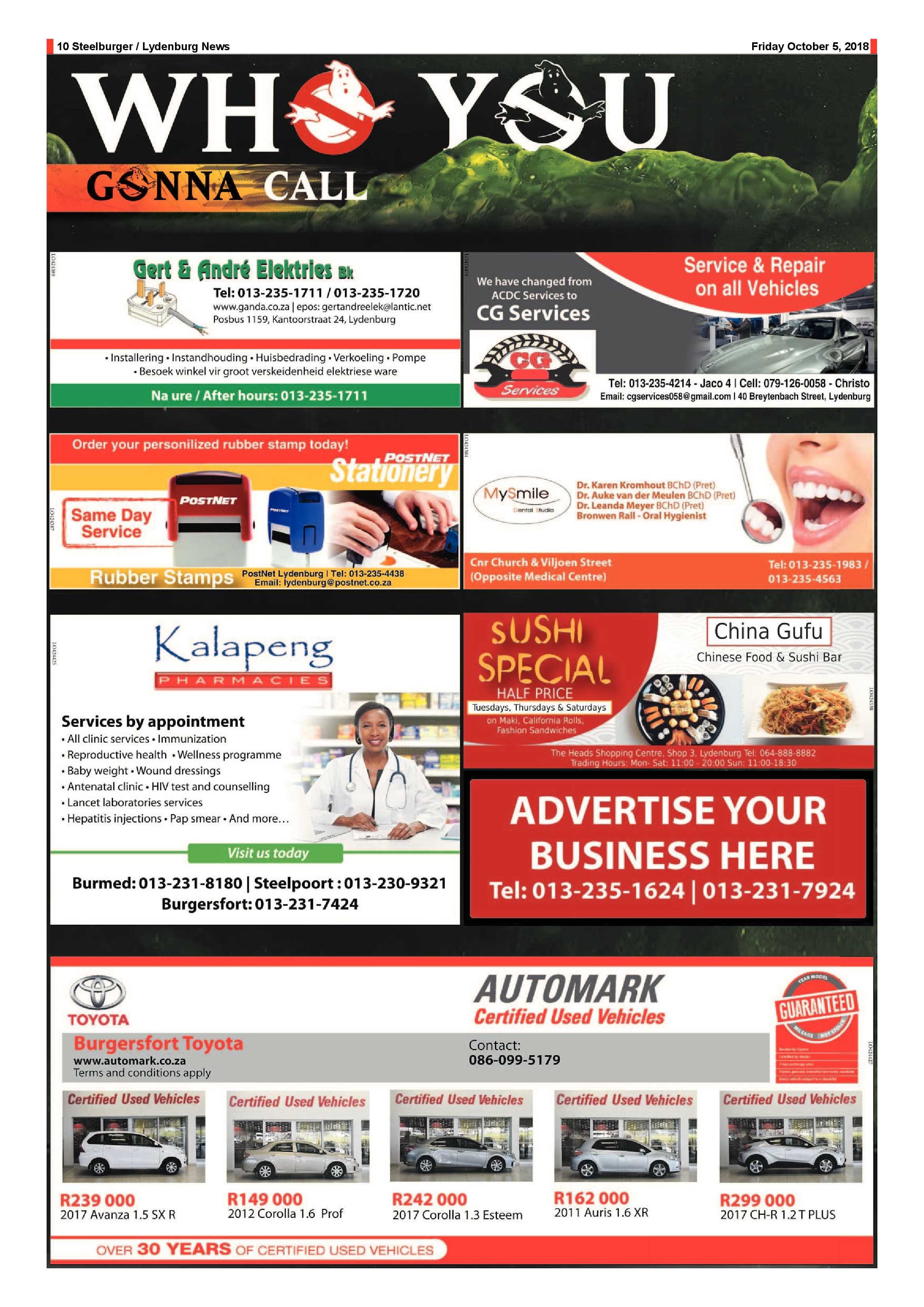 Steelburger News 5 October 2018 page 10