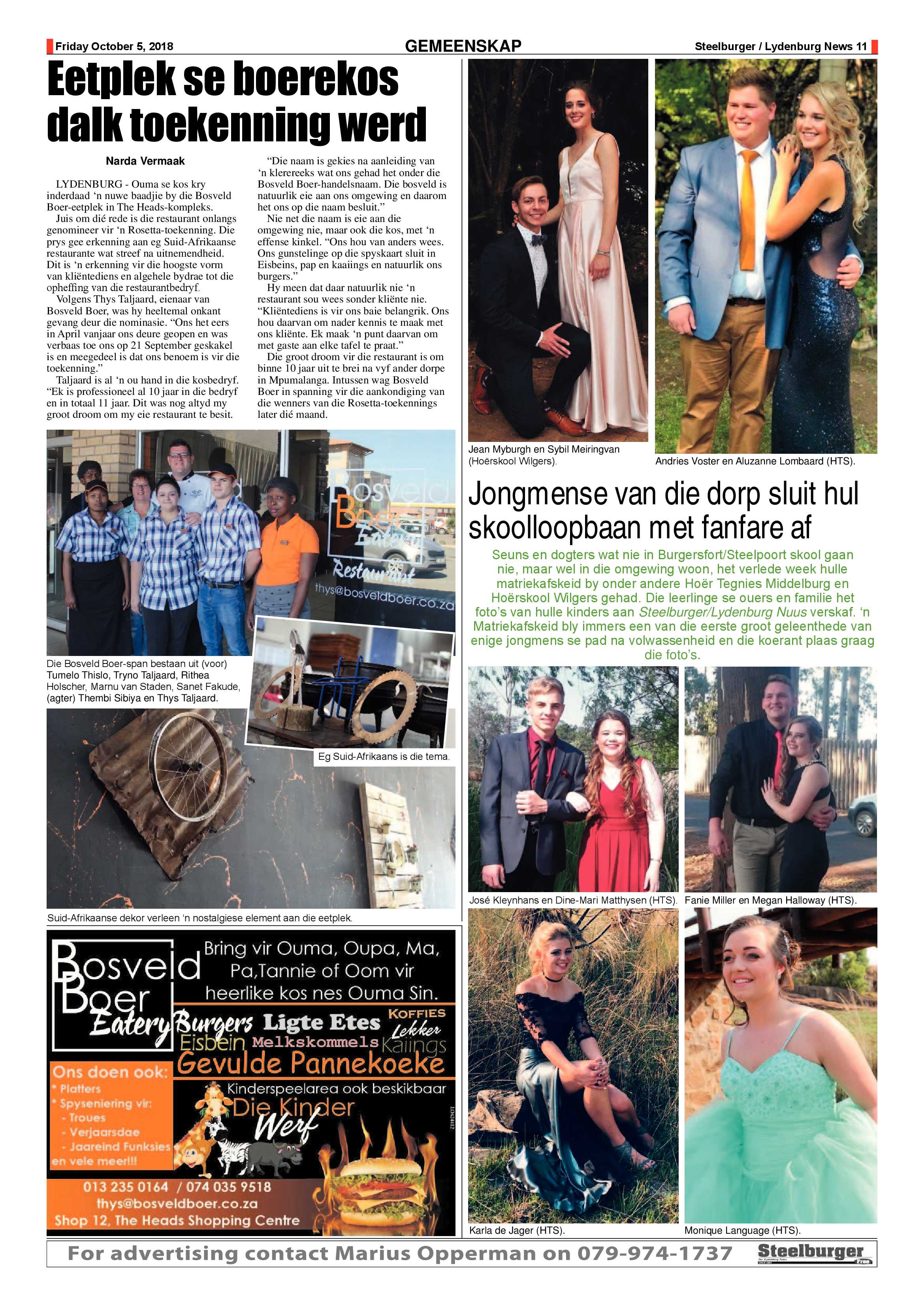 Steelburger News 5 October 2018 page 11