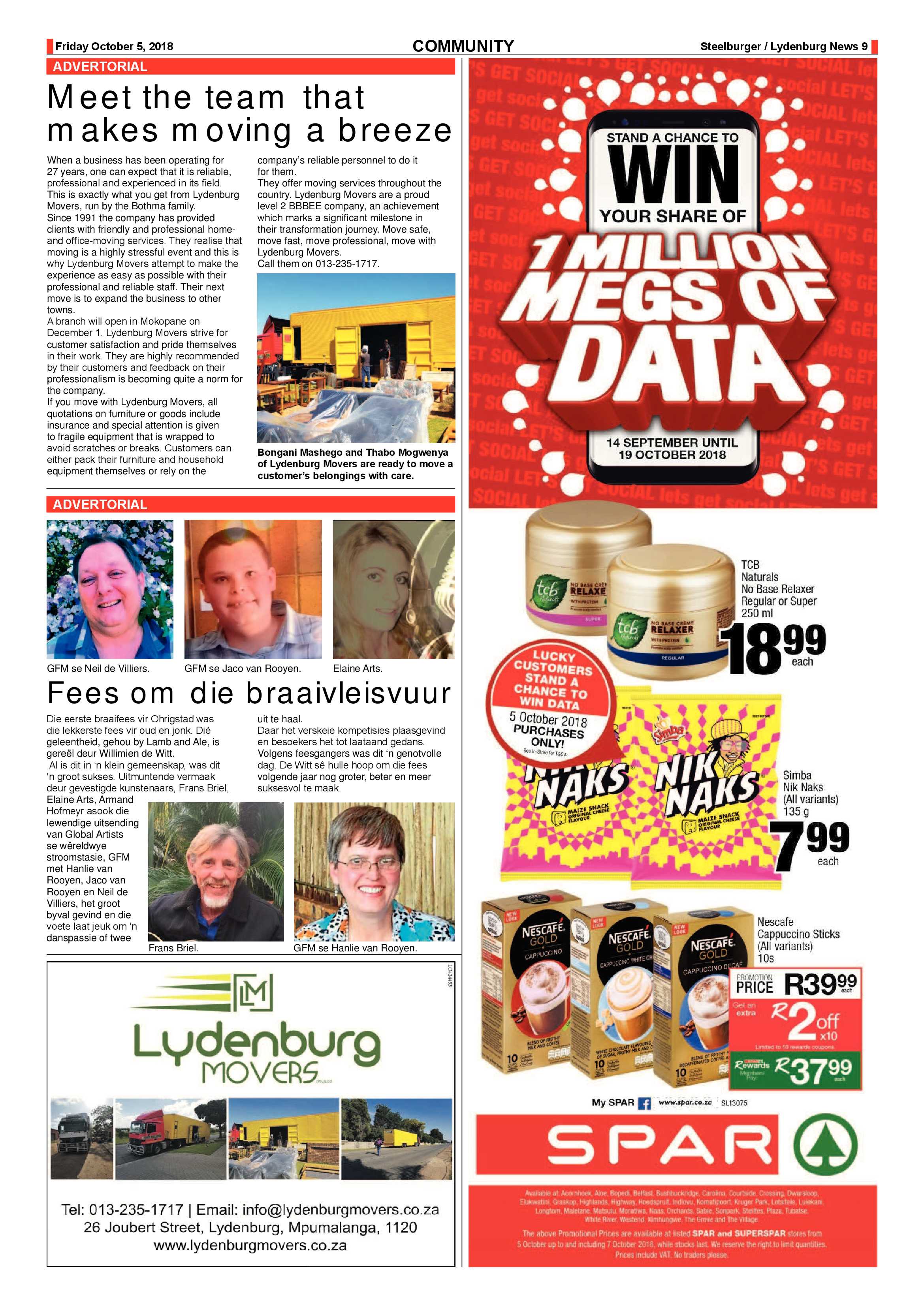 Steelburger News 5 October 2018 page 9