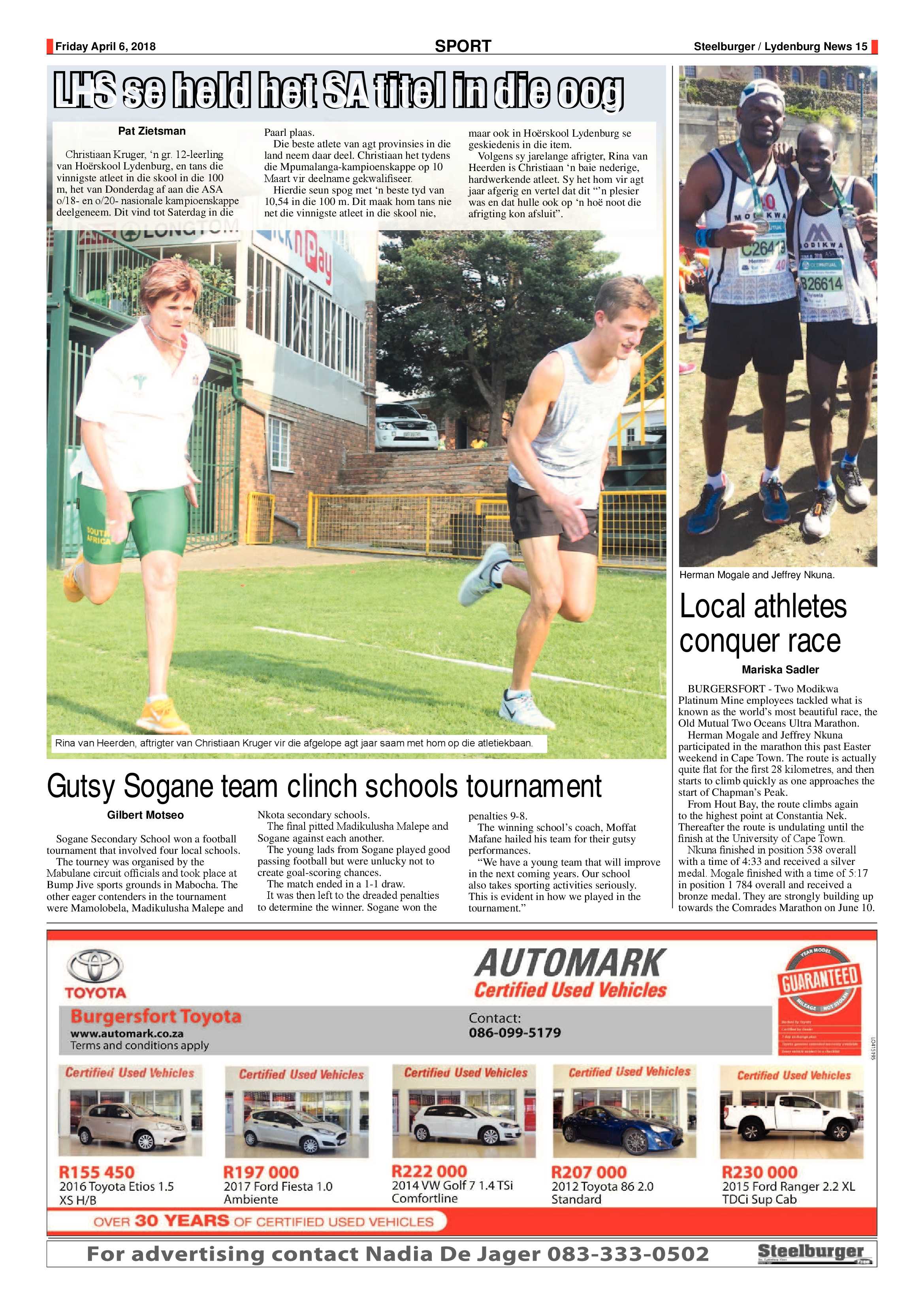 Steelburger News 6 April 2018 page 15
