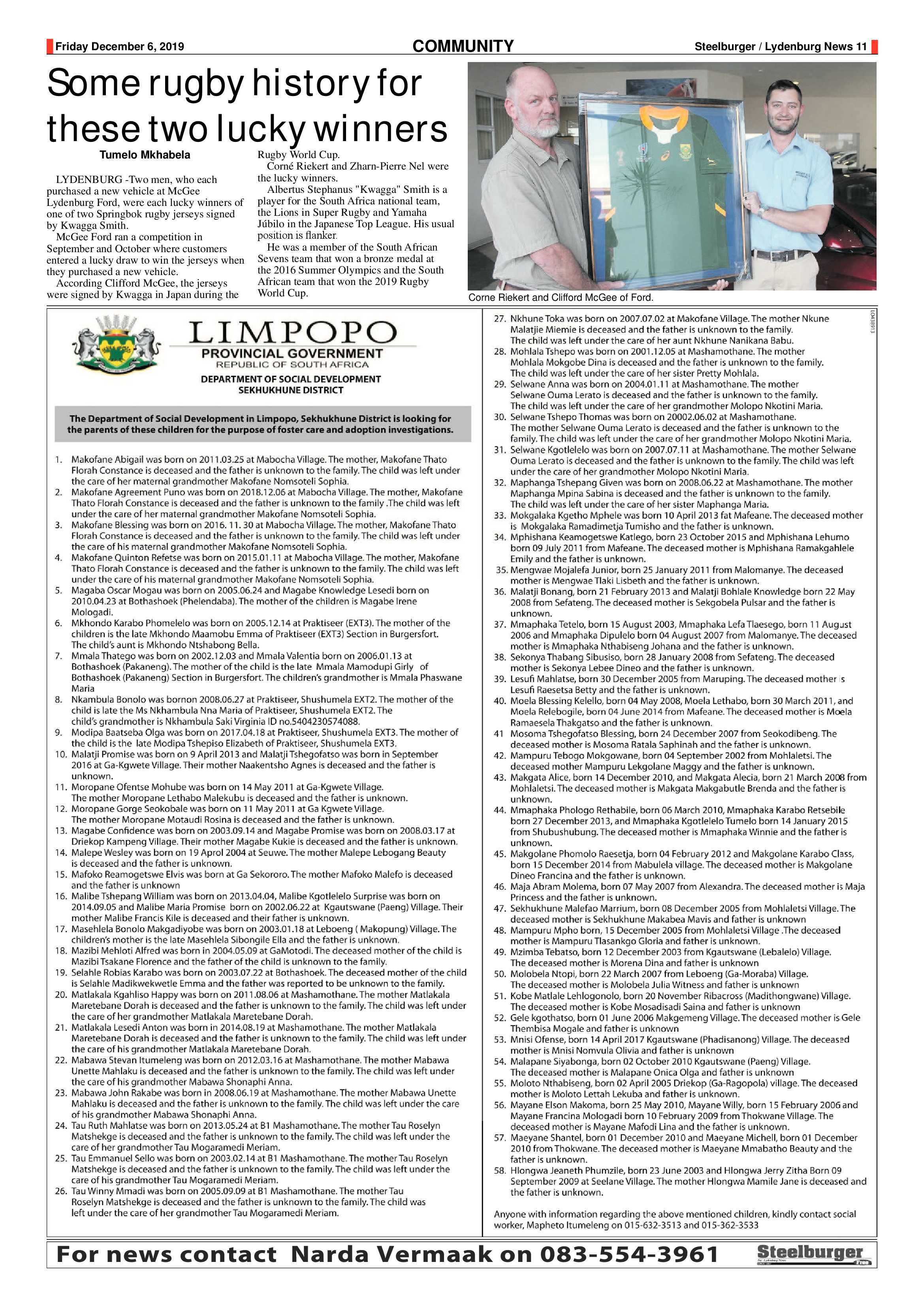 Steelburger News 6 December 2019 page 11
