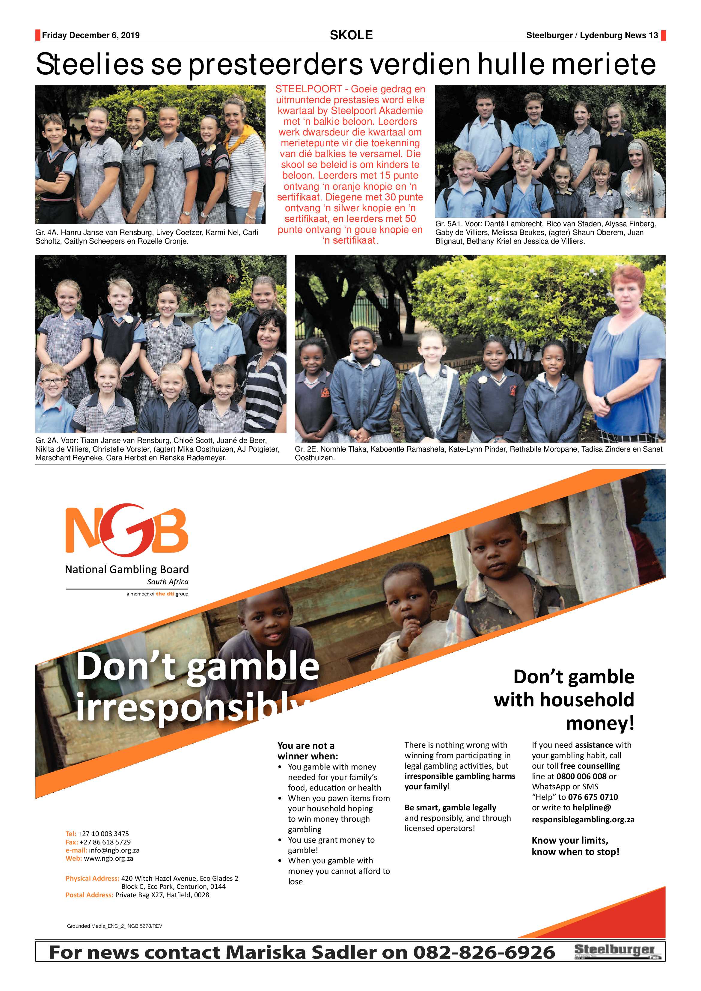 Steelburger News 6 December 2019 page 13