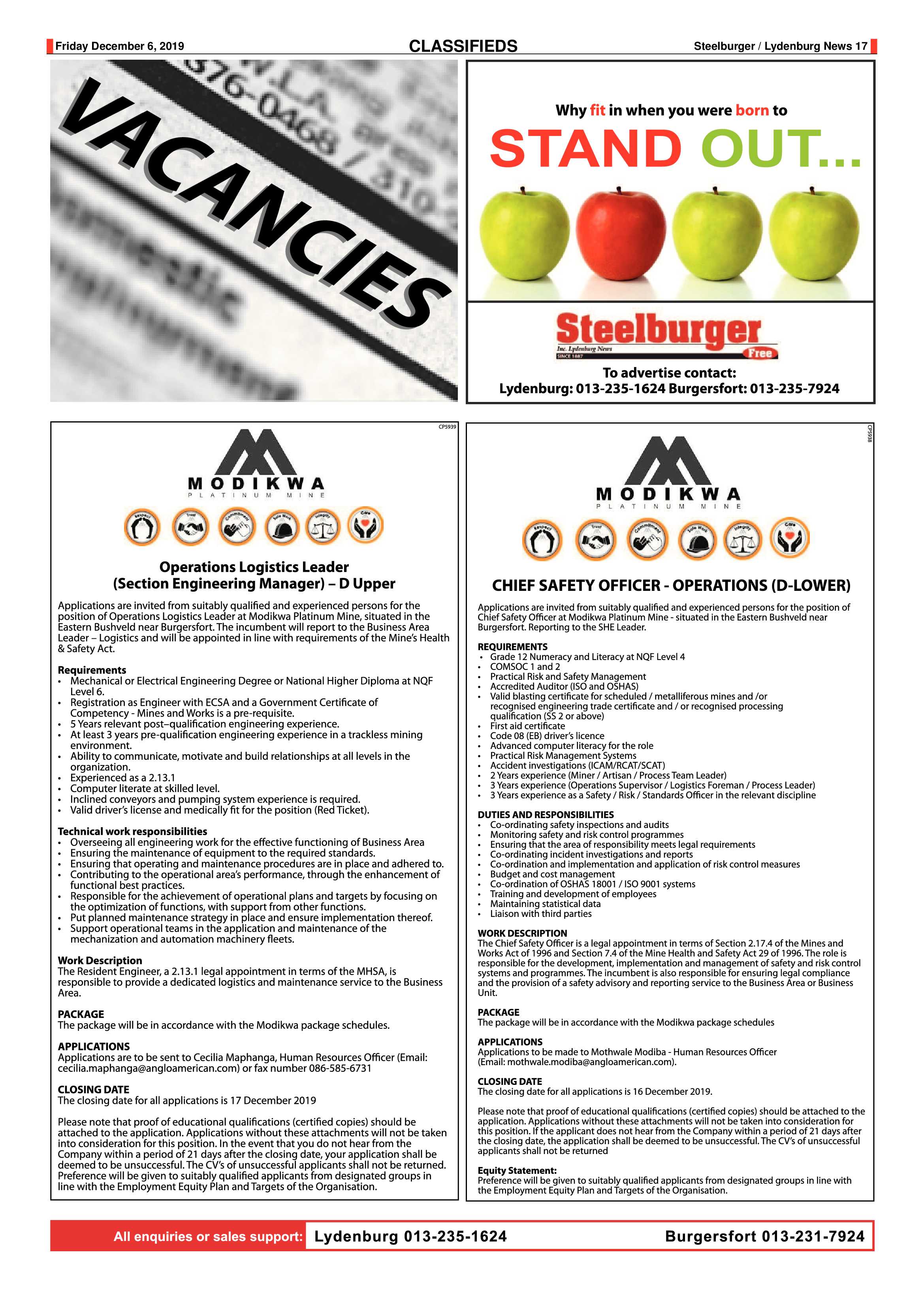 Steelburger News 6 December 2019 page 17