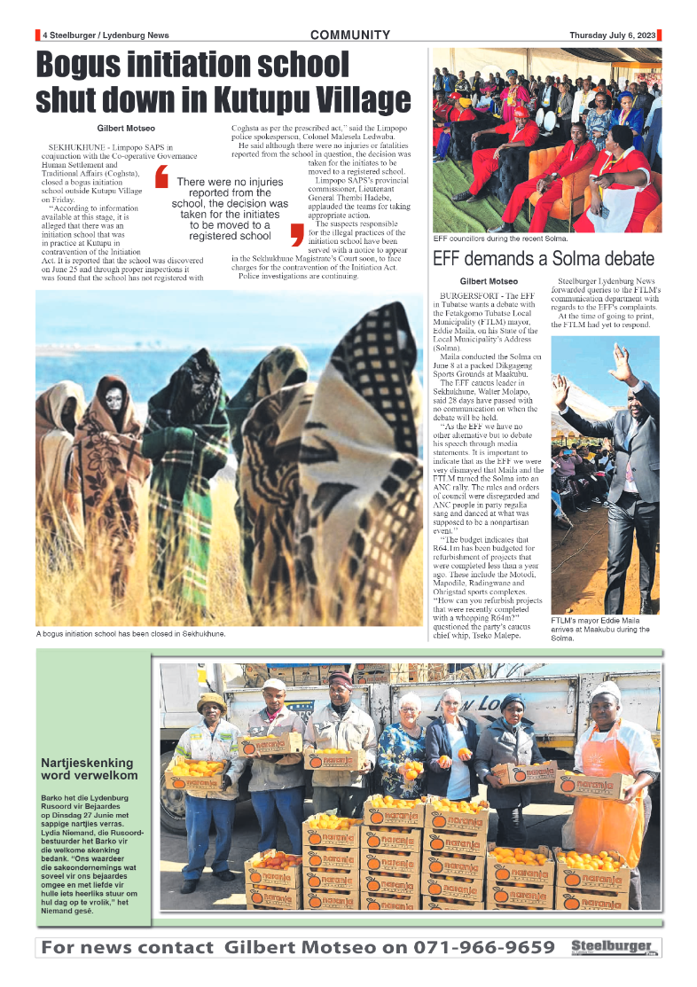 Steelburger news 6 July 2023 page 4