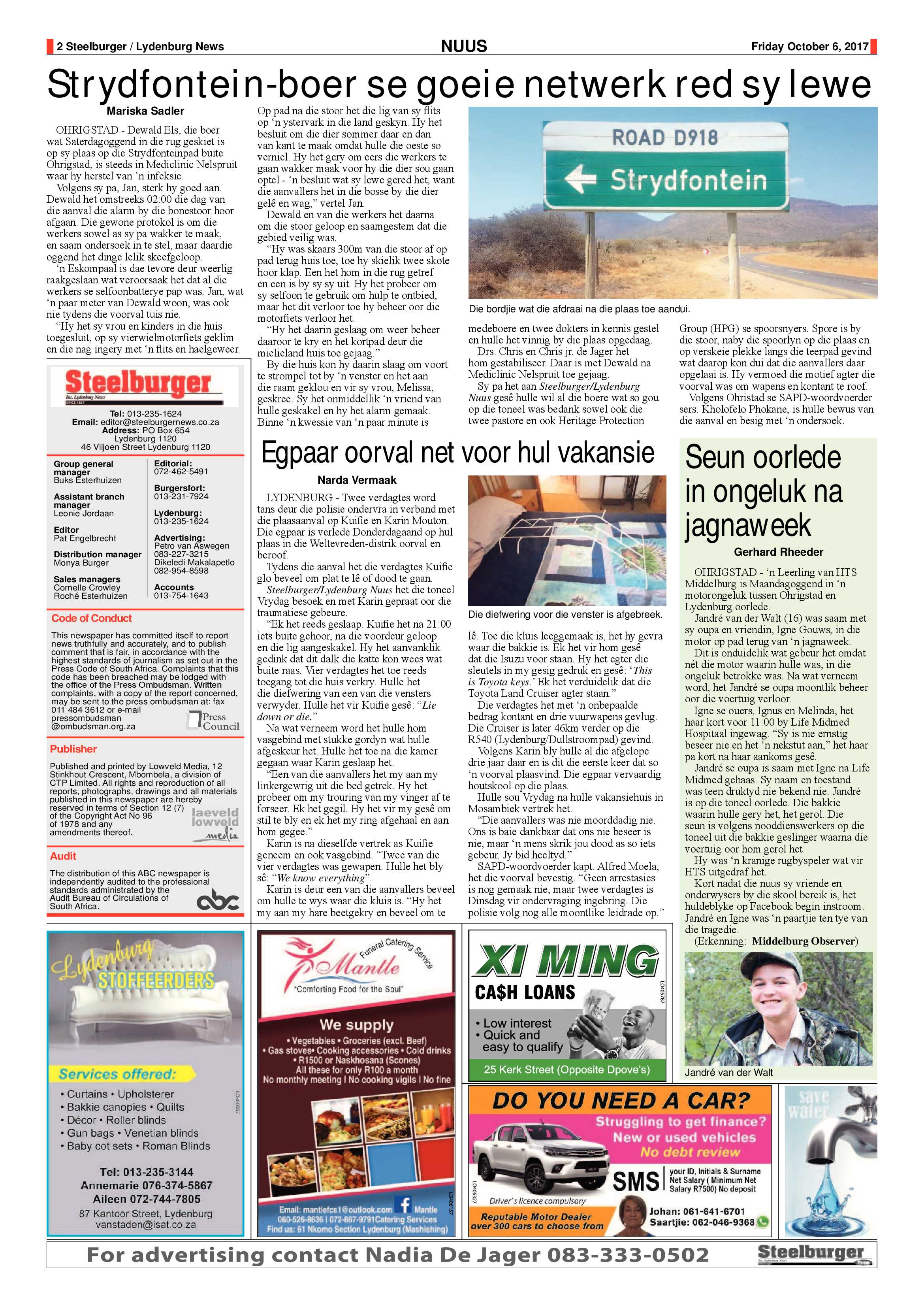 Steelburger News 6 October 2017 page 2