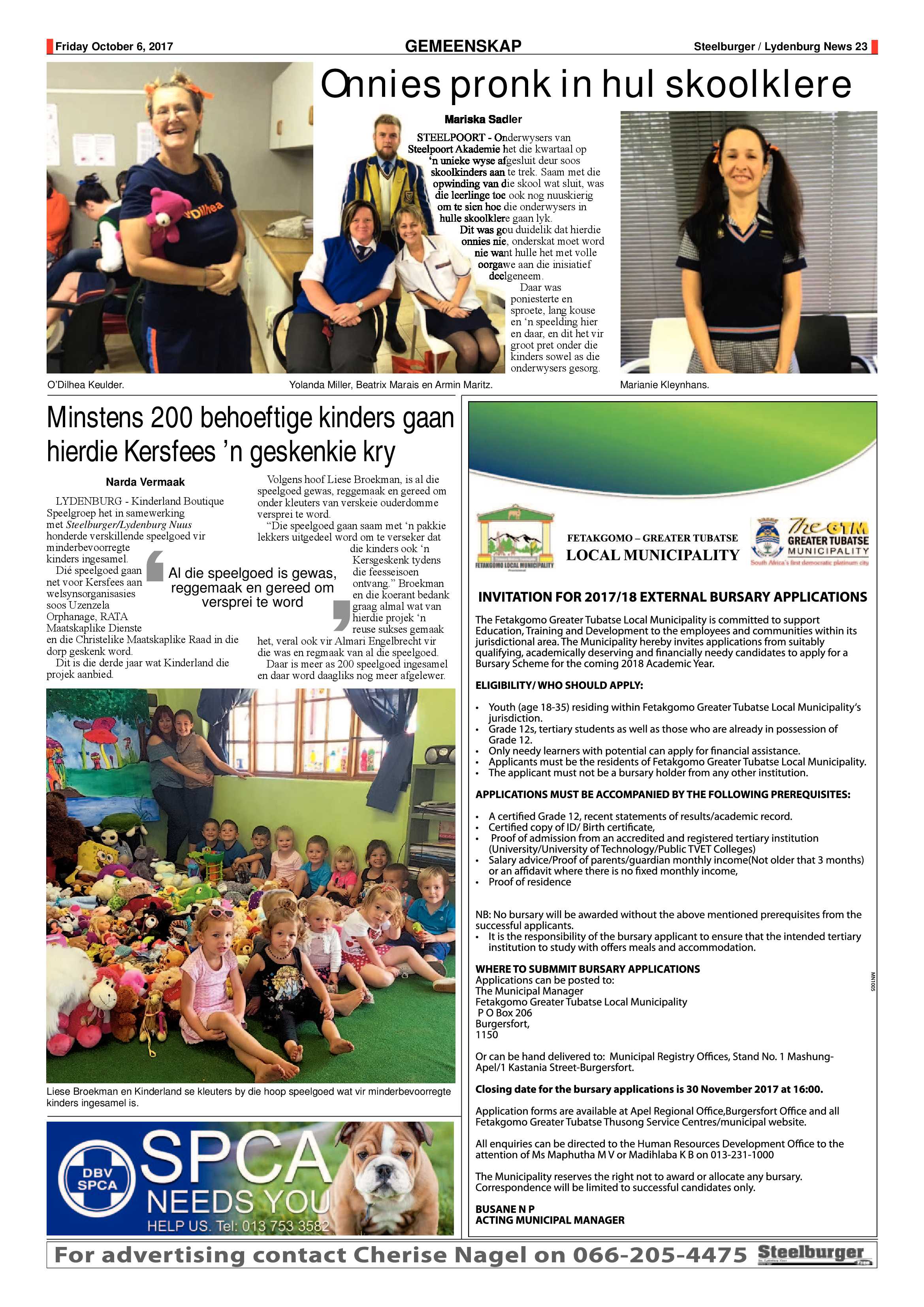 Steelburger News 6 October 2017 page 23