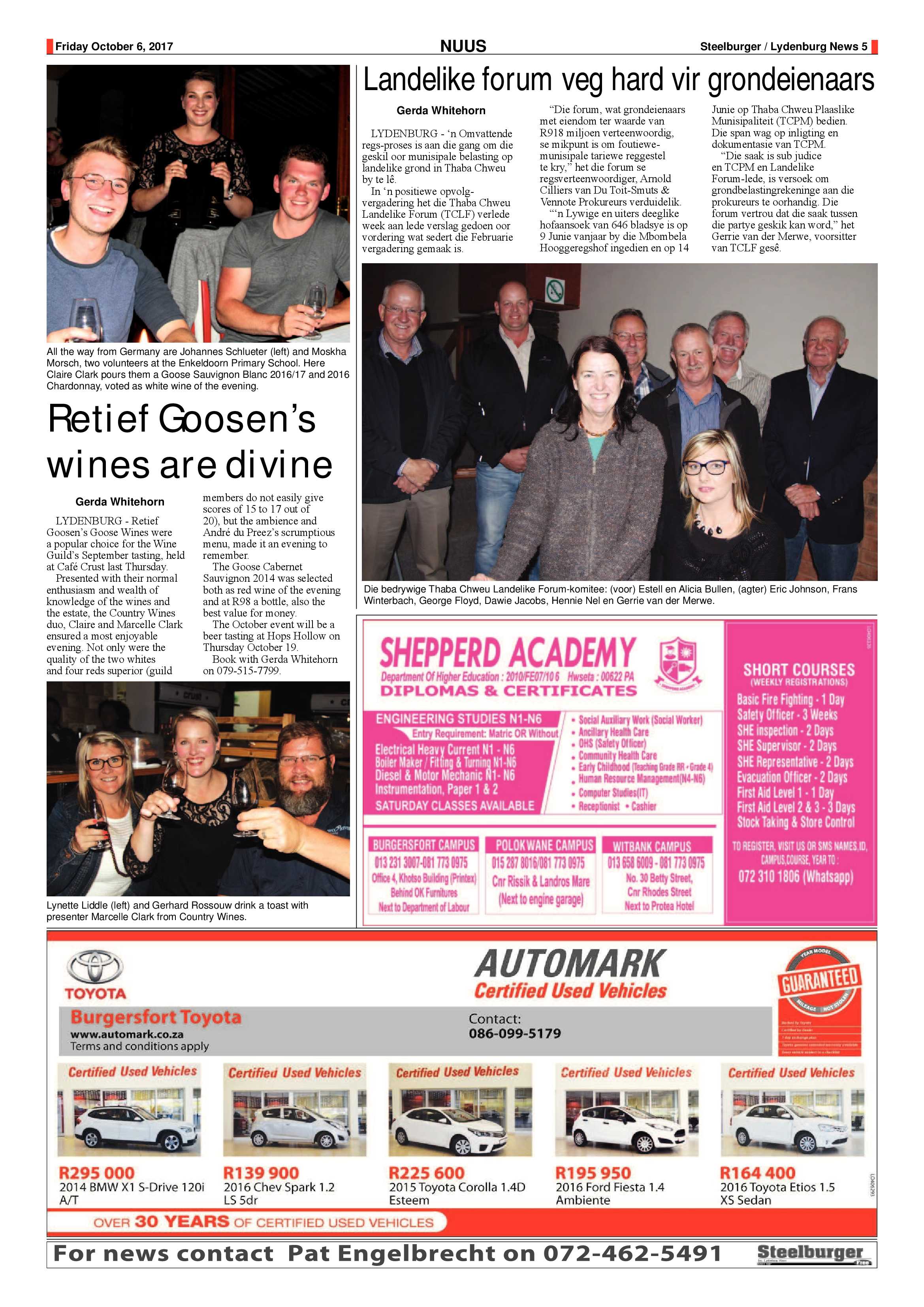 Steelburger News 6 October 2017 page 5