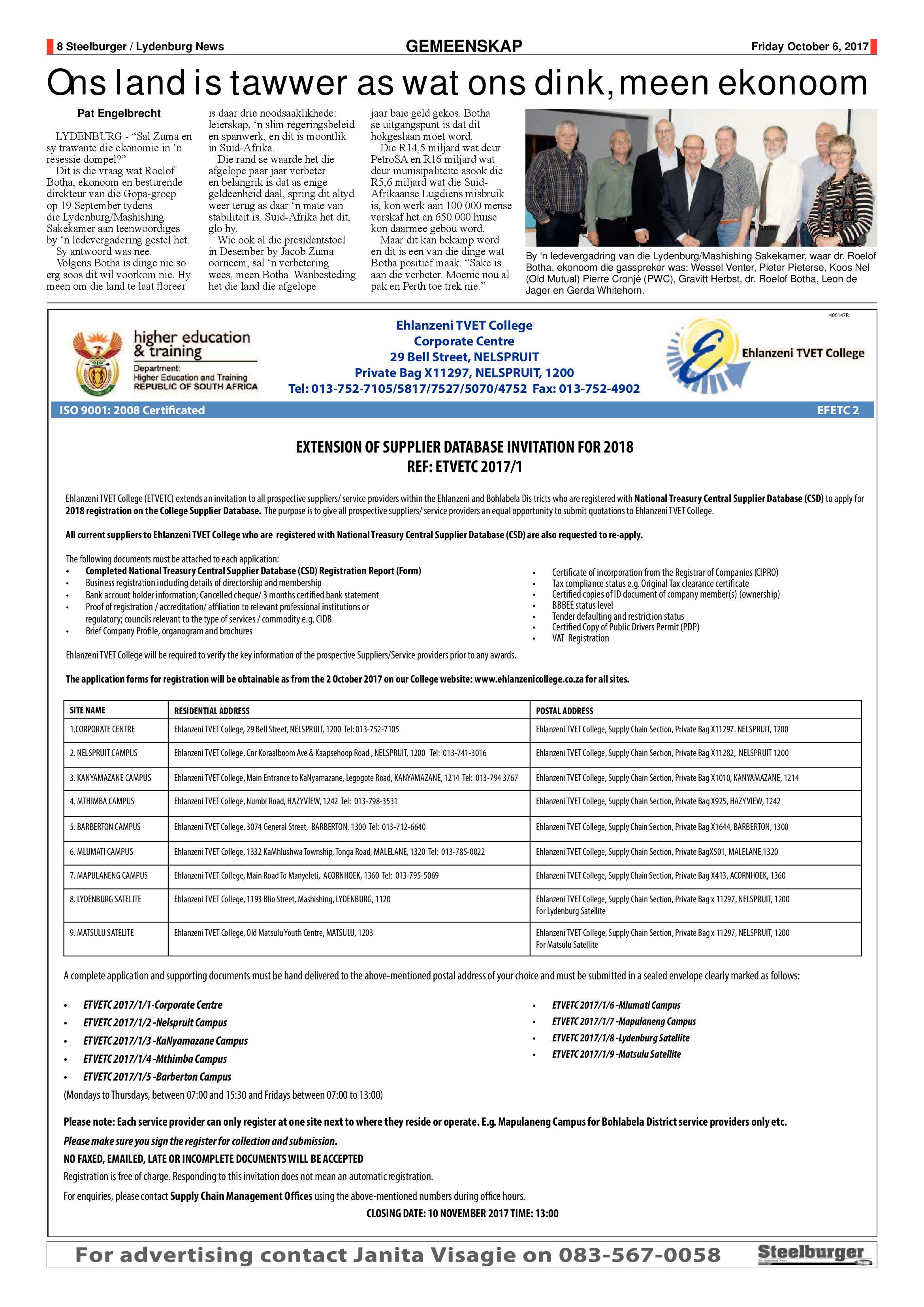 Steelburger News 6 October 2017 page 8