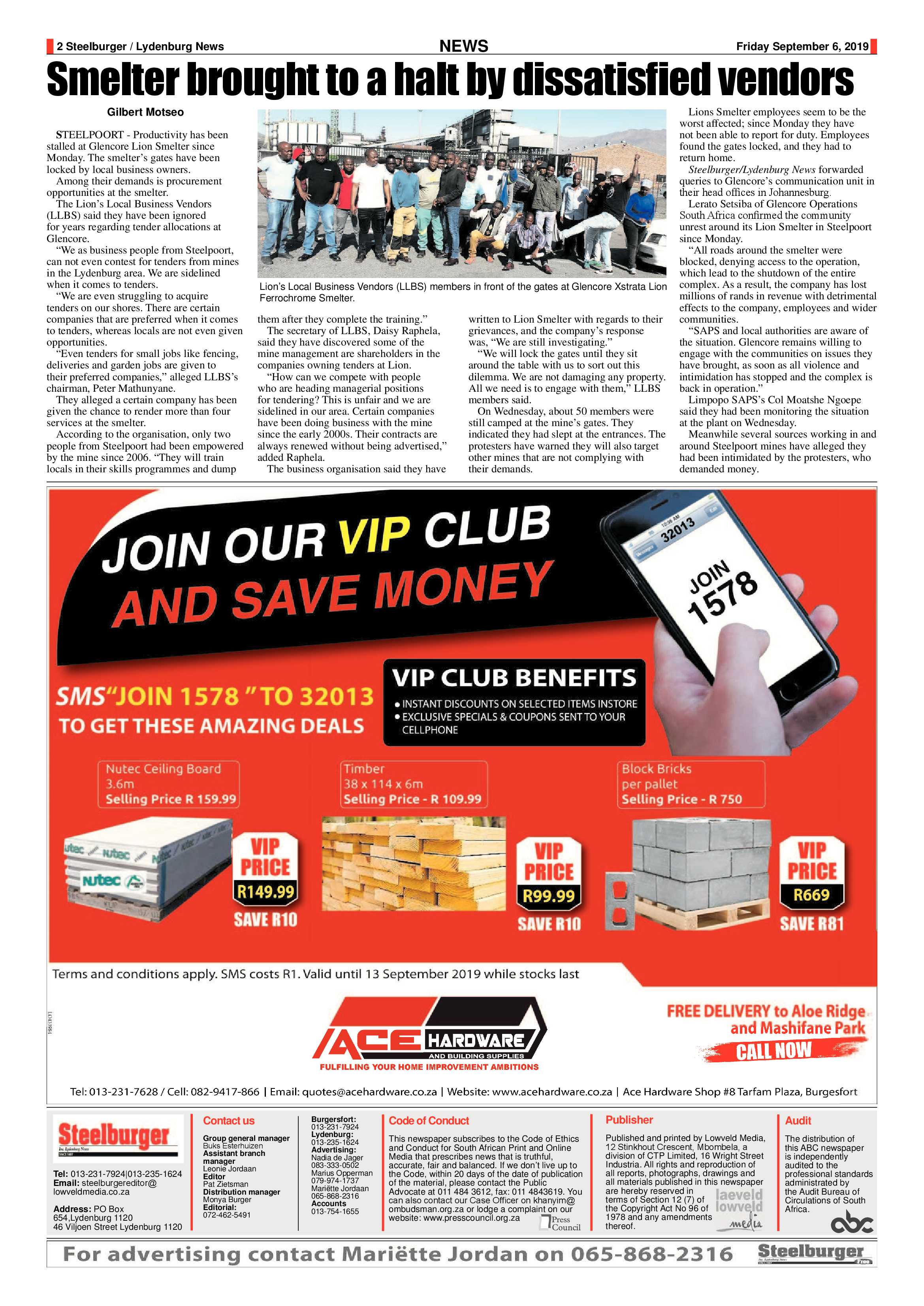 Steelburger News 6 September 2019 page 2