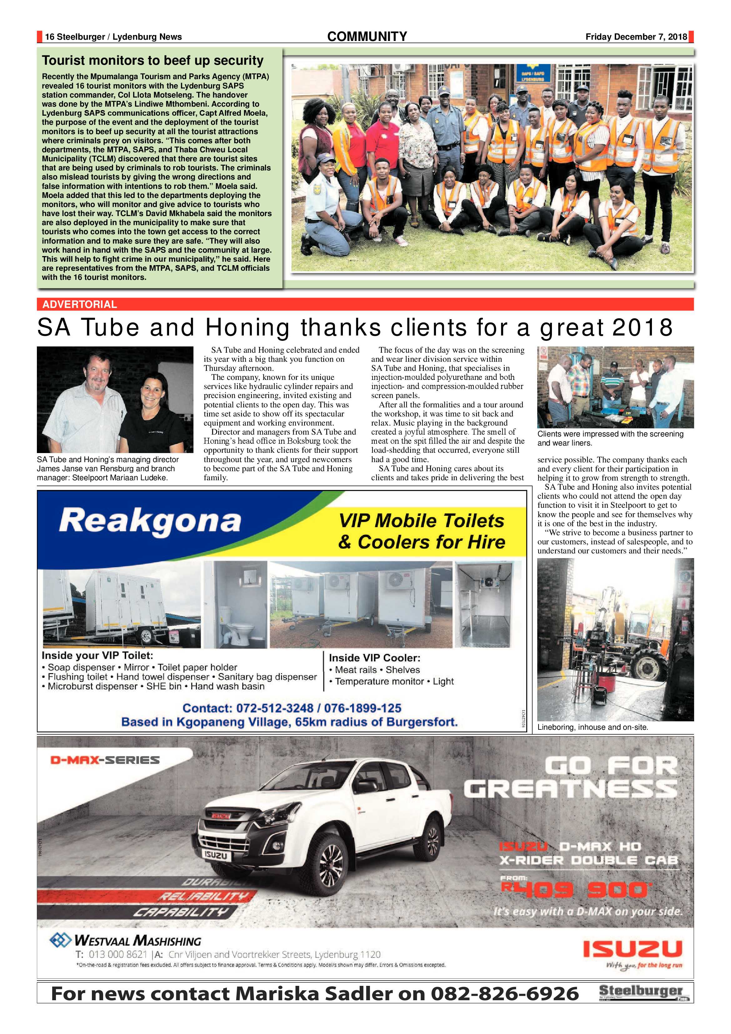 Steelburger News 7 December 2018 page 16