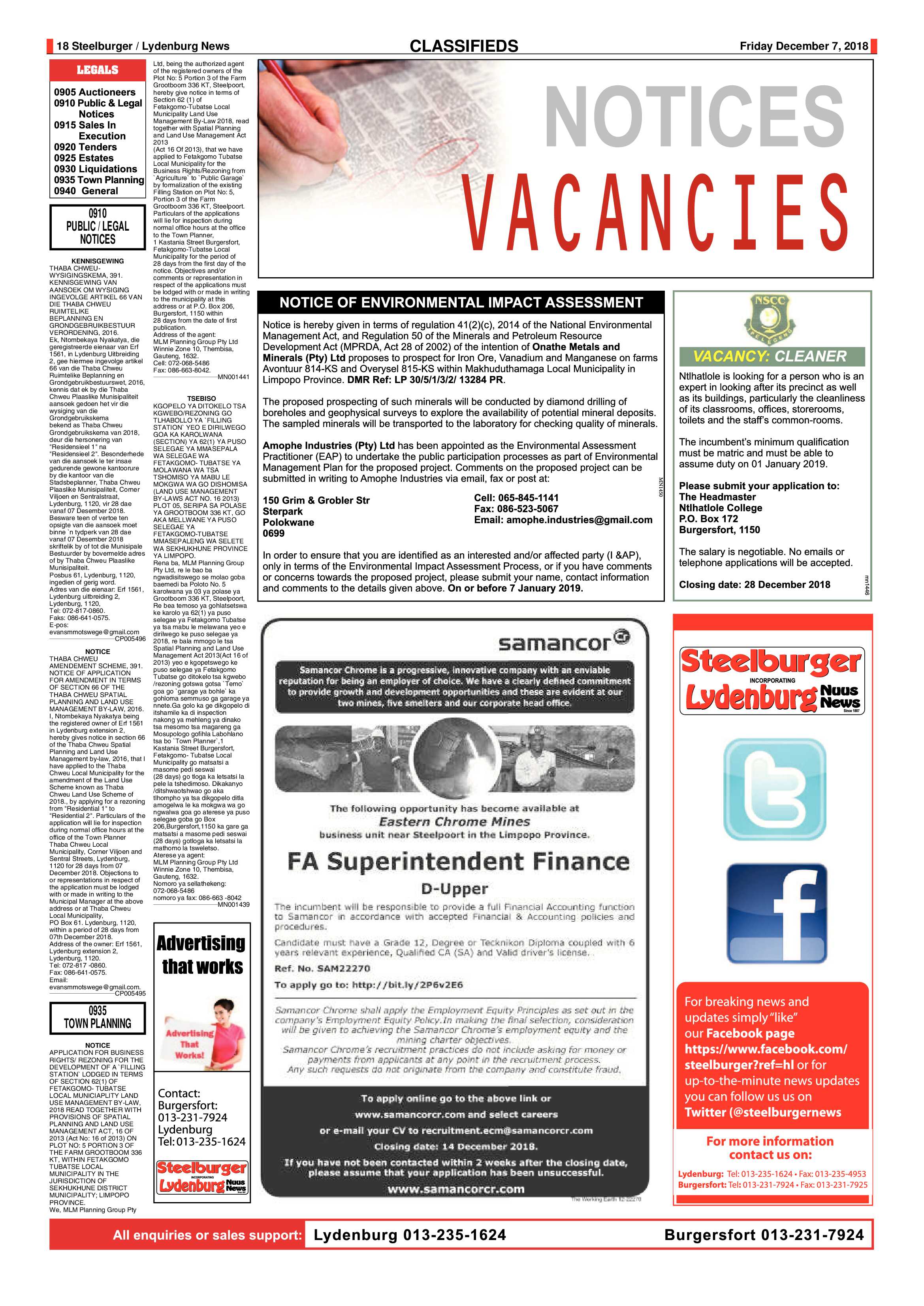 Steelburger News 7 December 2018 page 18