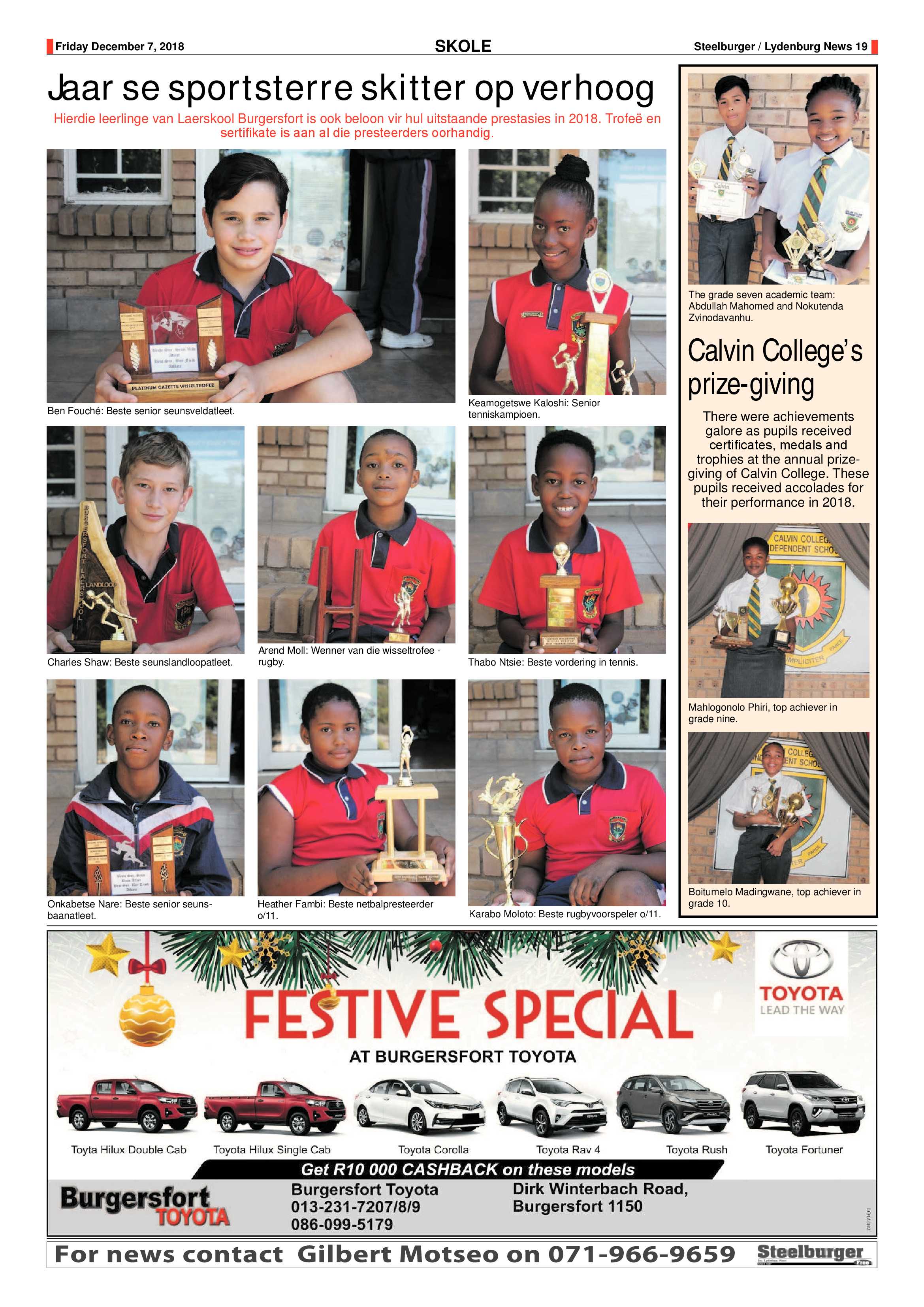 Steelburger News 7 December 2018 page 19