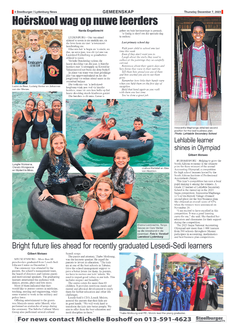 Steelburger News 7 December 2023 page 4