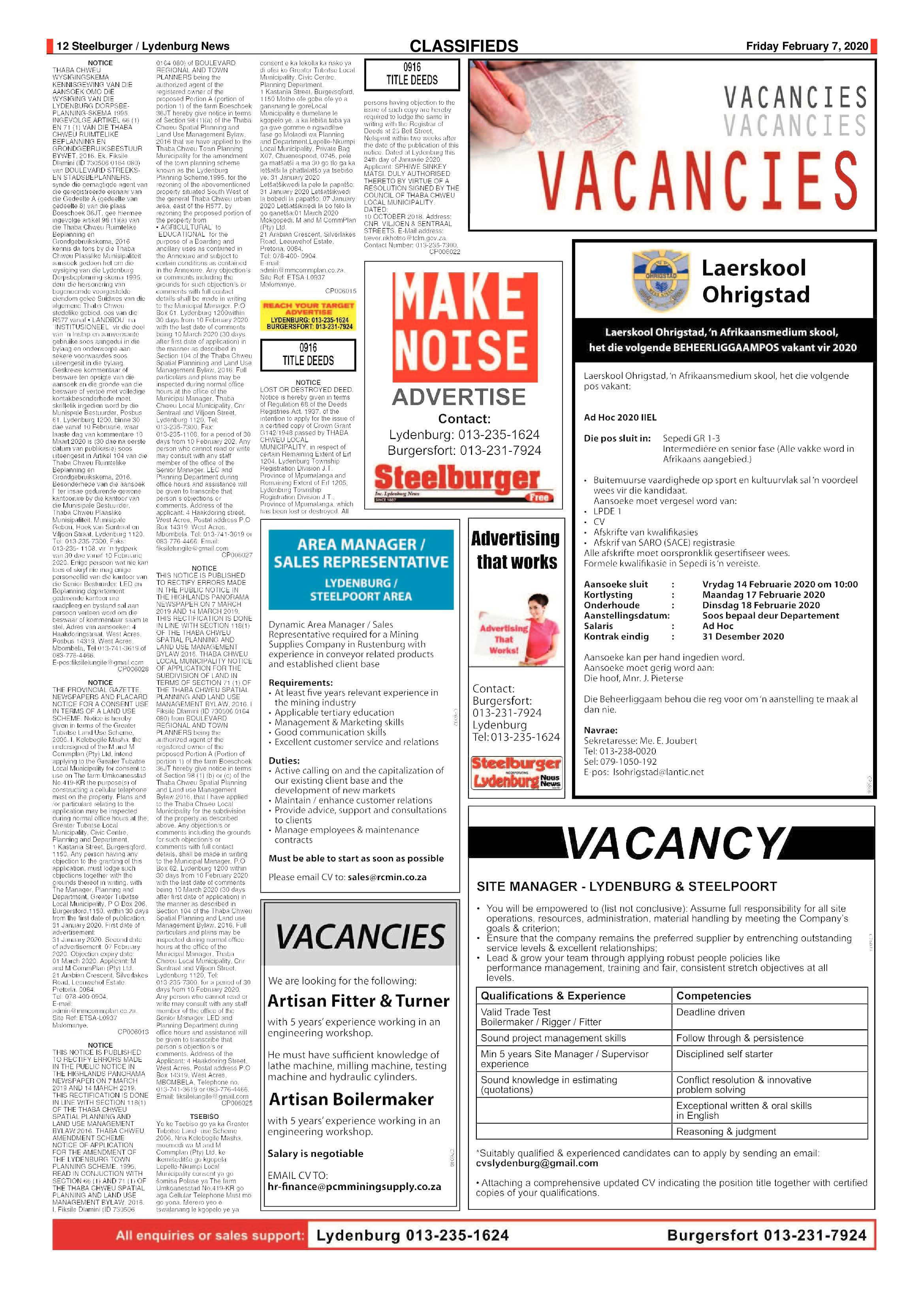 Steelburger News 7 February 2020 page 12