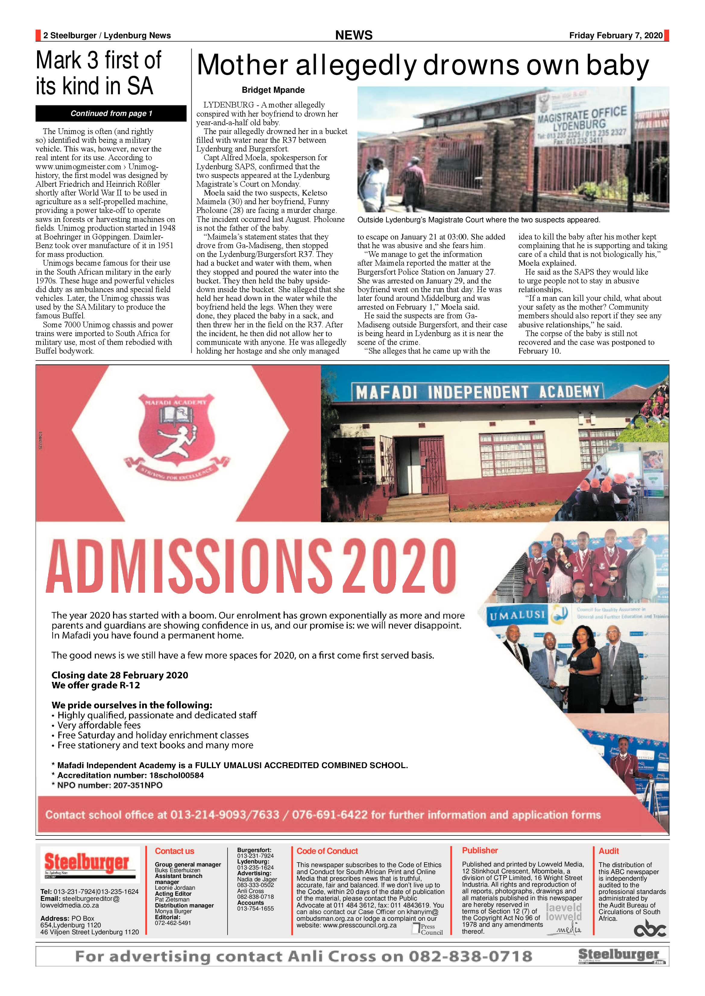 Steelburger News 7 February 2020 page 2