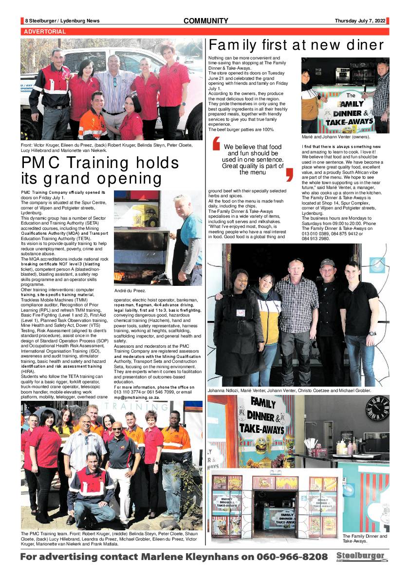 Steelburger News 7 July 2022 page 8