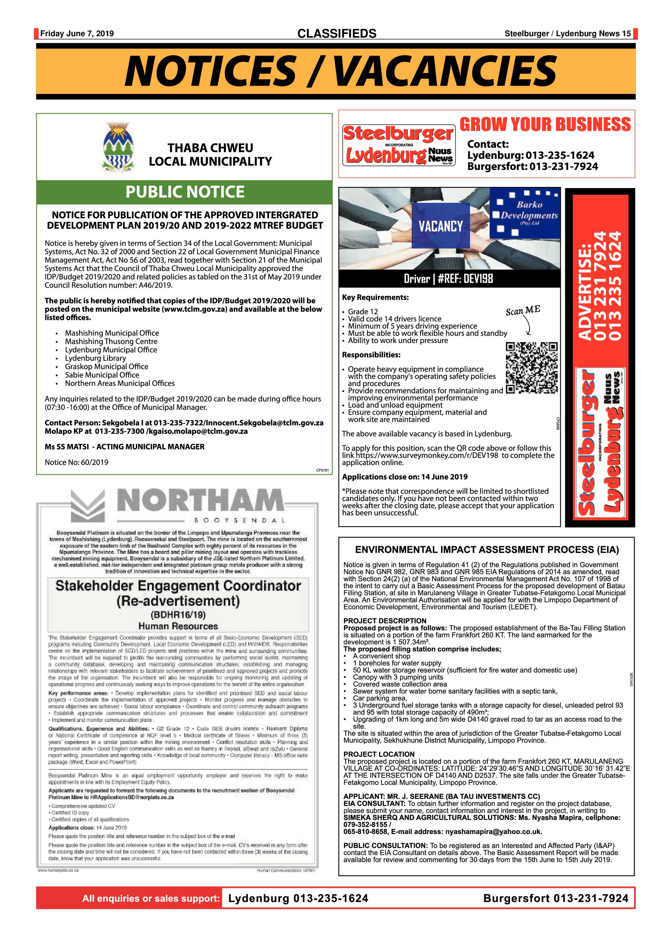 Steelburger News 7 June 2019 page 15