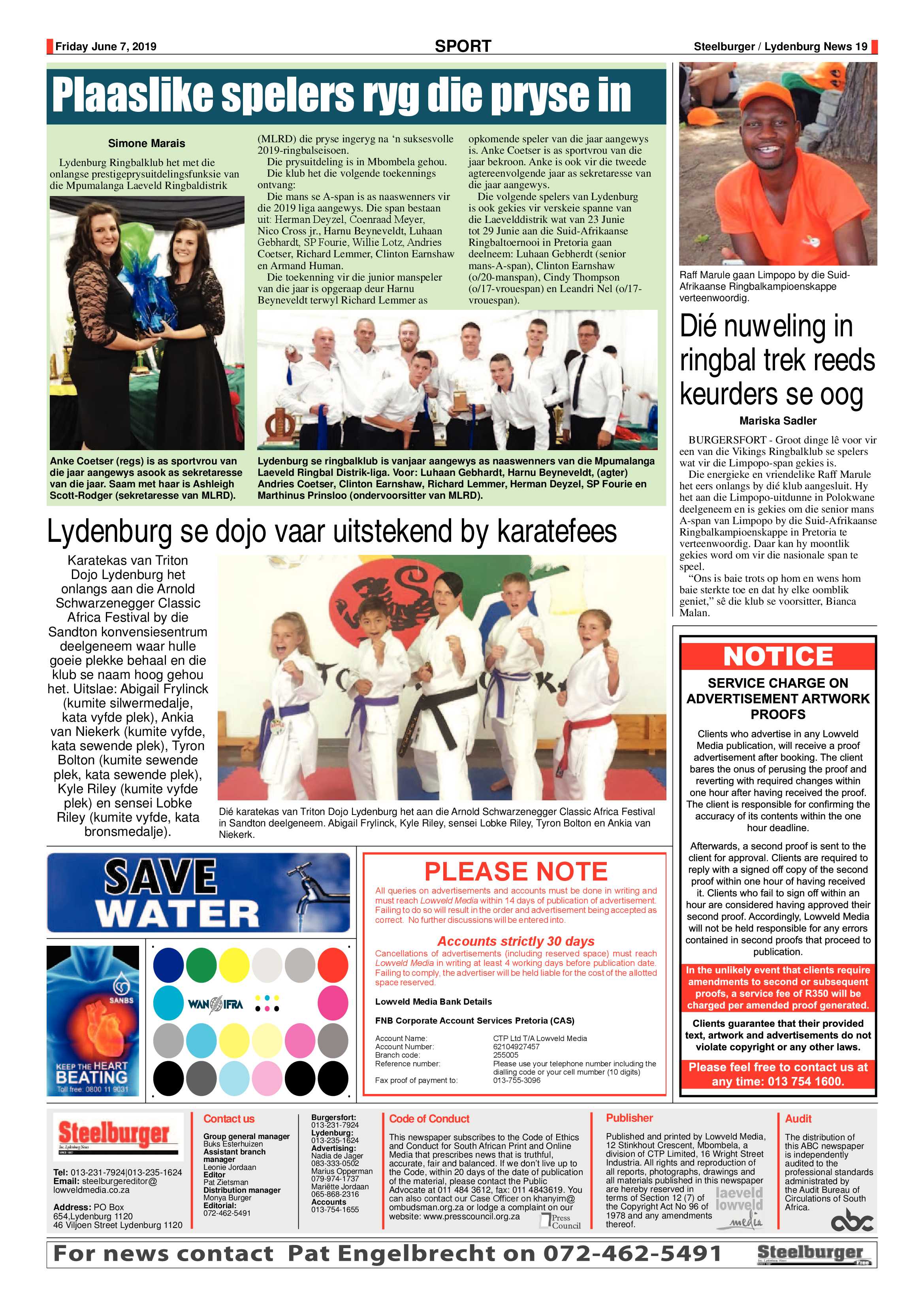 Steelburger News 7 June 2019 page 19