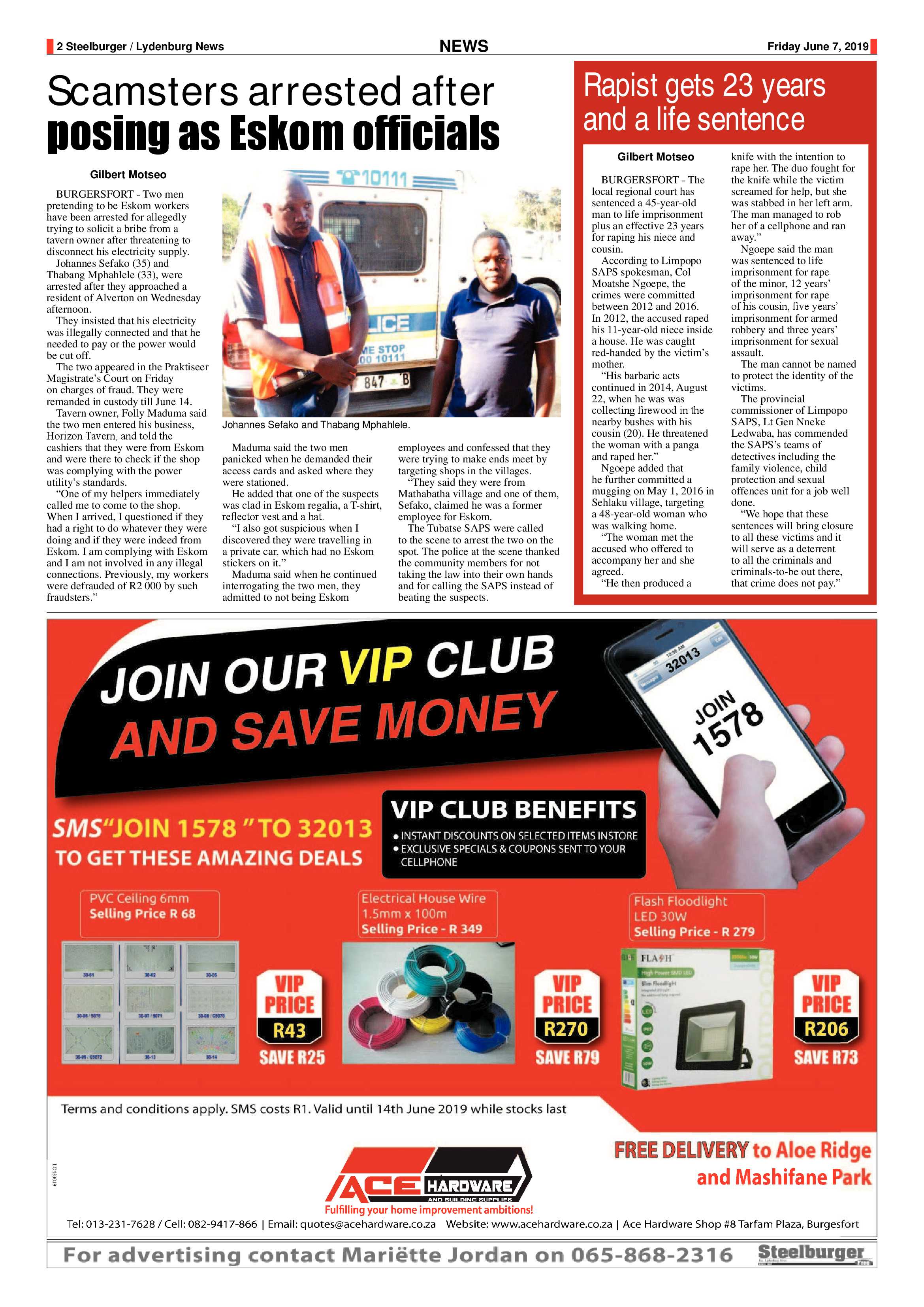 Steelburger News 7 June 2019 page 2