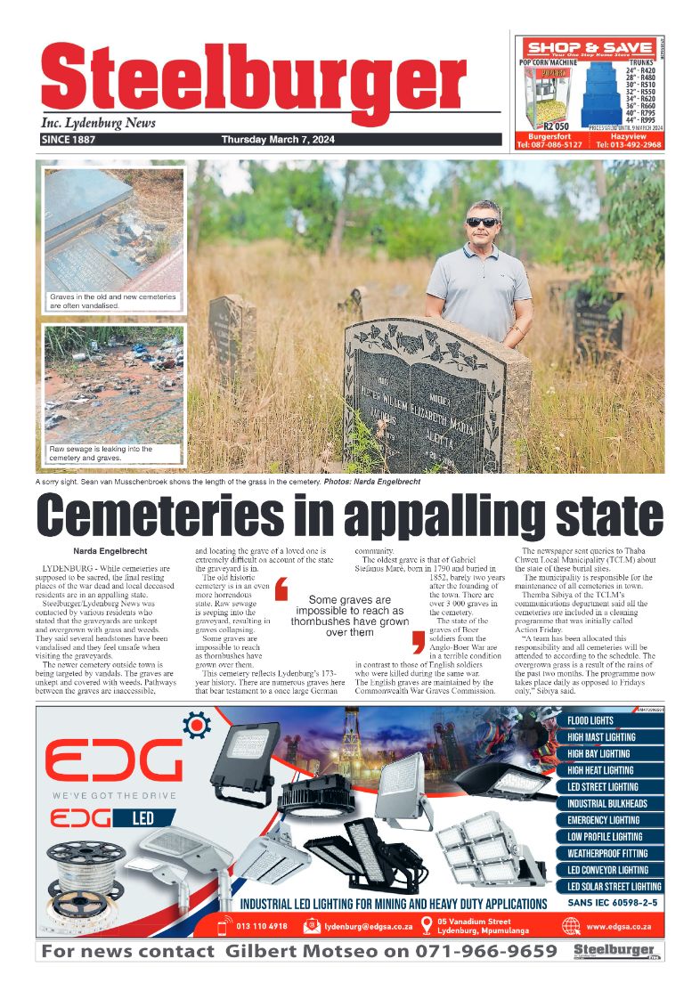 Steelburger News 7 March 2024 page 1