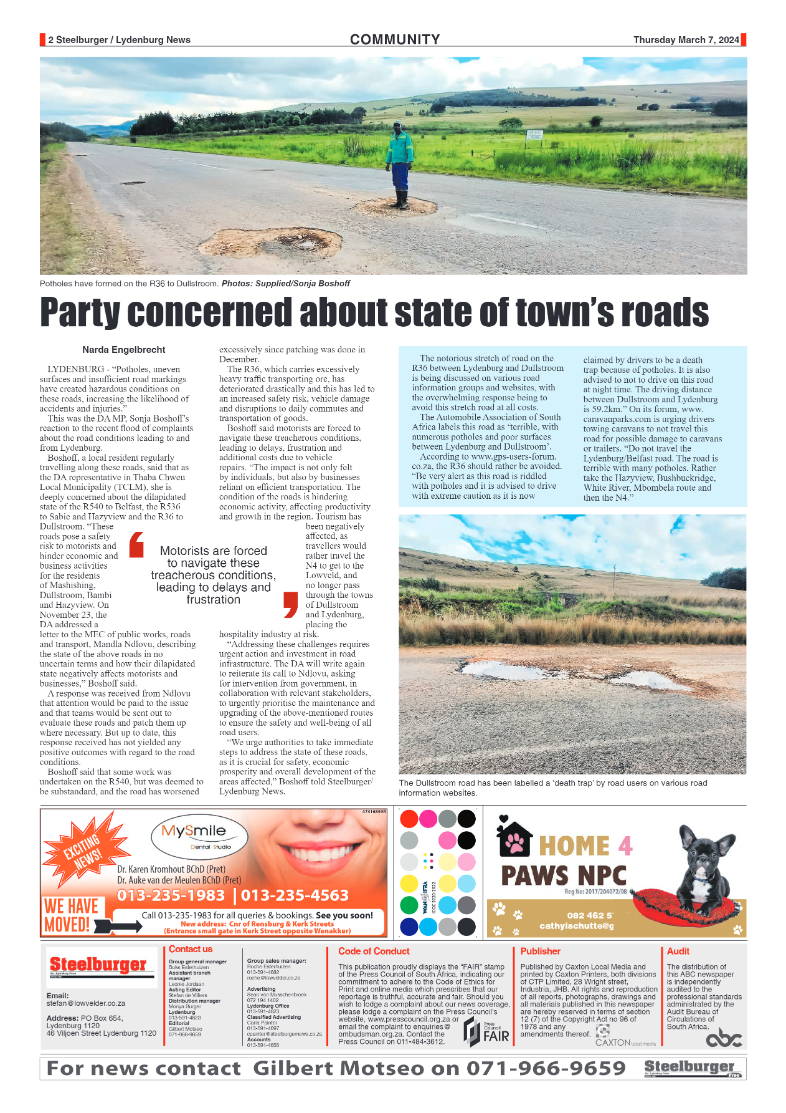 Steelburger News 7 March 2024 page 2