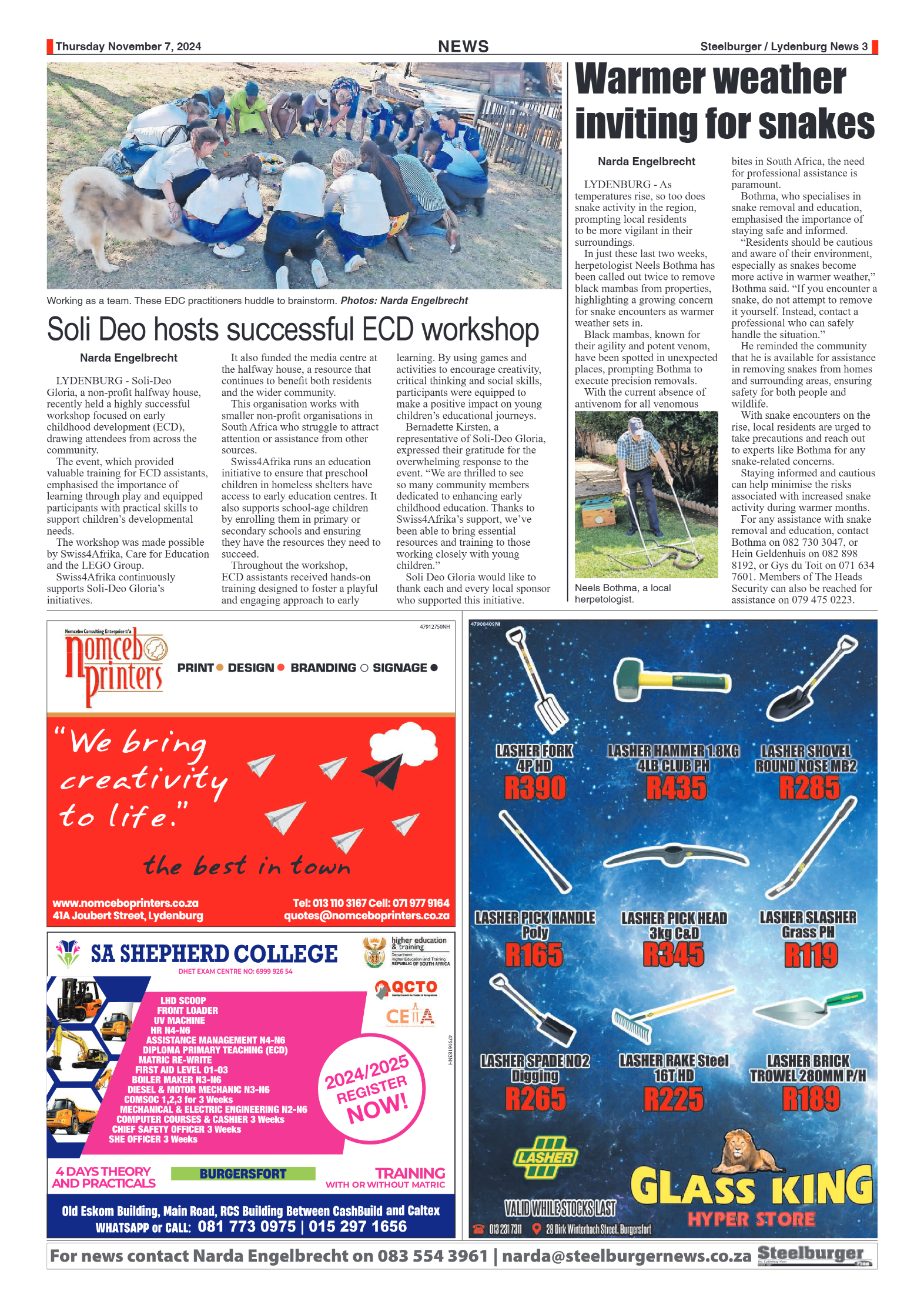 Steelburger News 7 November 2024 page 3