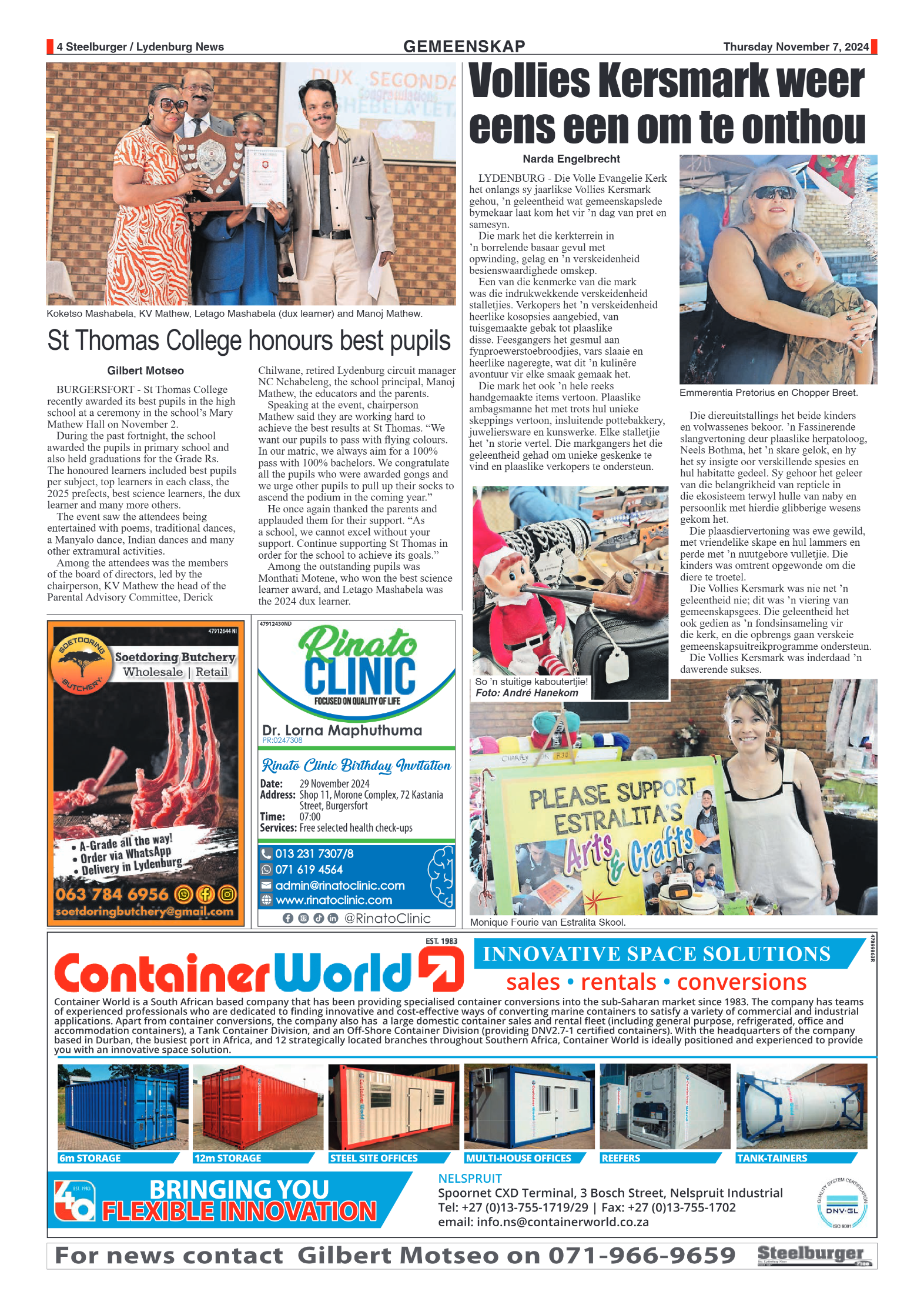 Steelburger News 7 November 2024 page 4